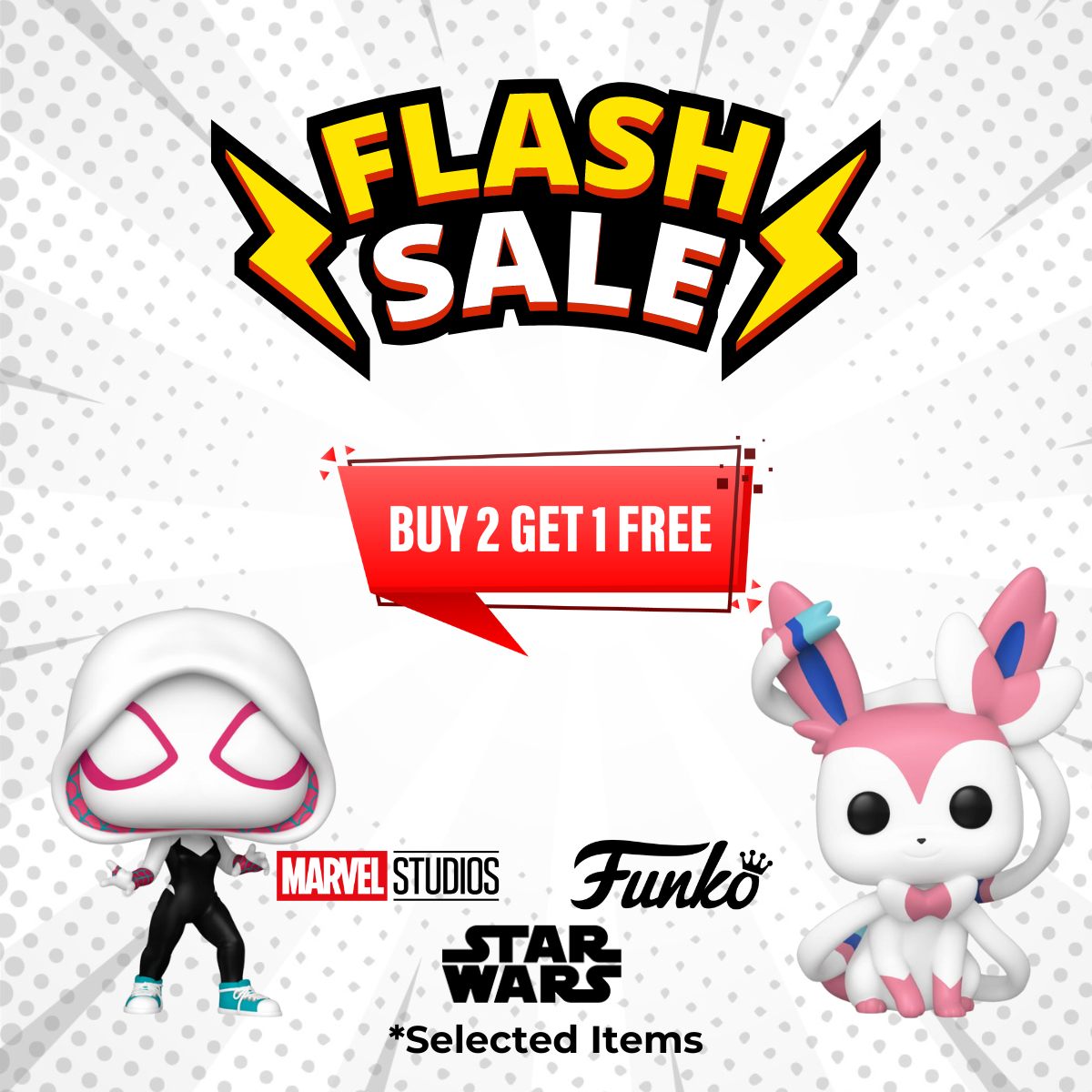 Buy 2, Get the 3rd Free on Funko Favorites!
