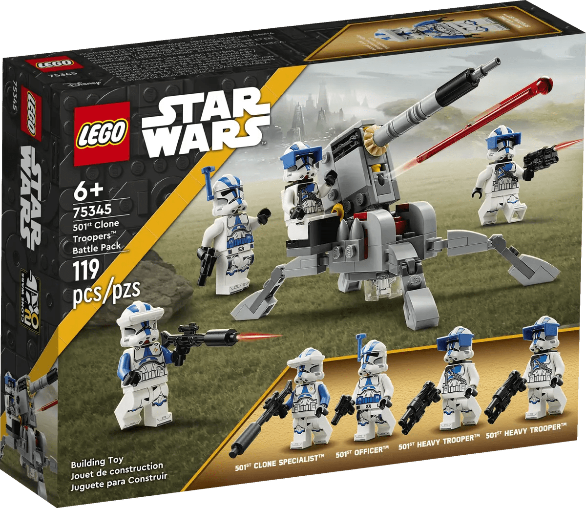 Lego Star Wars 501st Clone Troopers Battle Pack (75345) BOX
