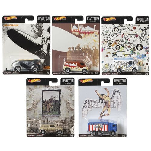 Hot Wheels Pop Culture Led Zeppelin 2020 Mix 1 Vehicles Case