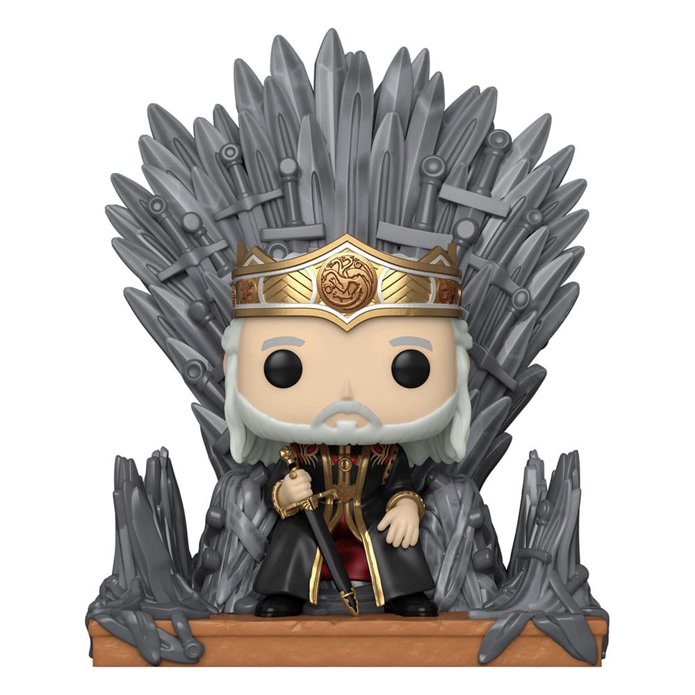 House of the Dragon Viserys on the Iron Throne Deluxe Funko Pop! Vinyl Figure #12