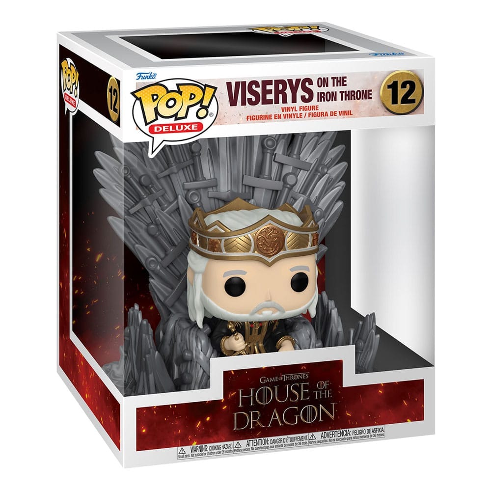 House of the Dragon Viserys on the Iron Throne Deluxe Funko Pop! Vinyl Figure #12