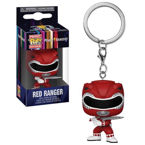 Mighty Morphin Power Rangers 30th Anniversary Red Ranger Funko Pocket Pop! Key Chain