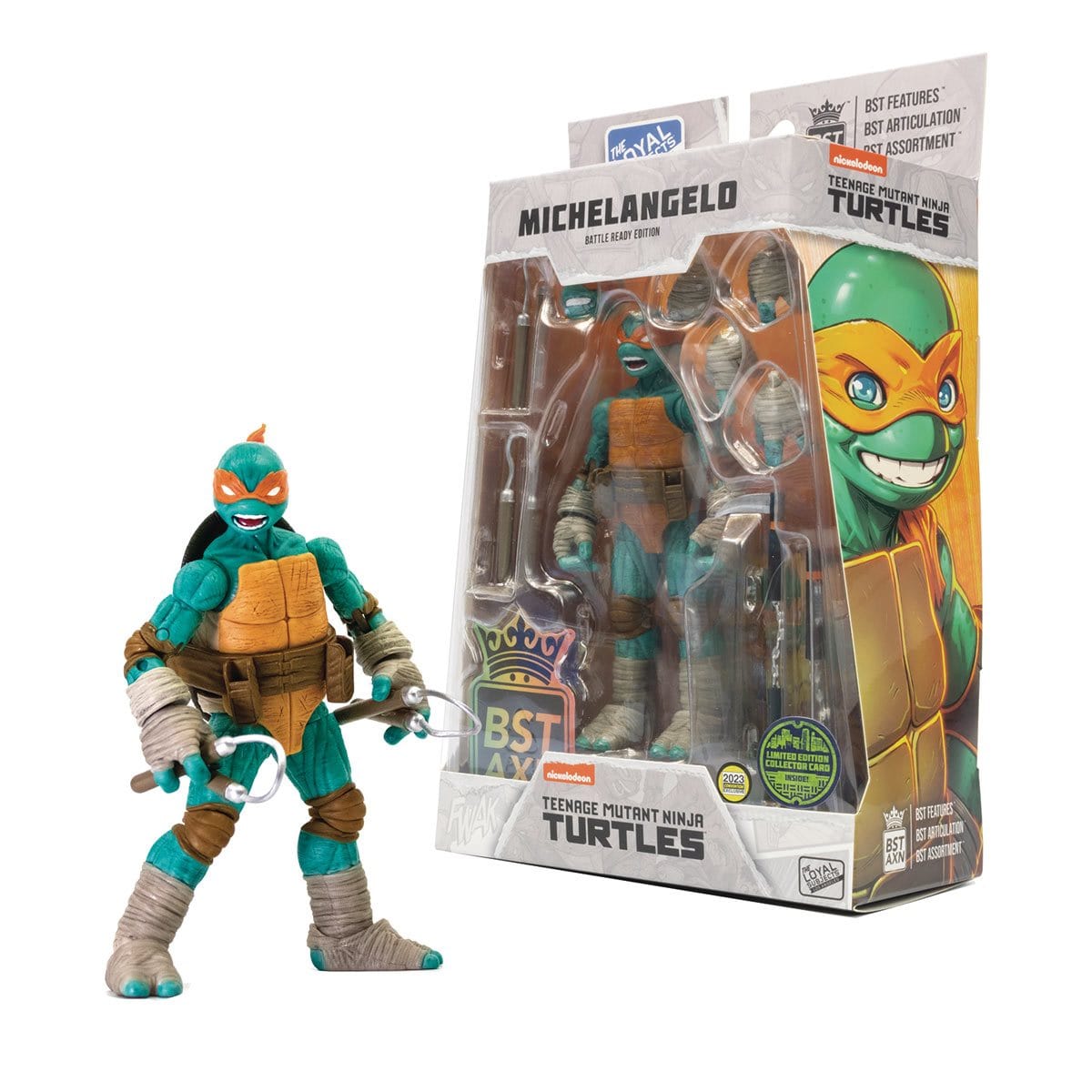 Teenage Mutant Ninja Turtles Michaelangelo BST AXN 5-Inch Action Figure - San Diego Comic-Con 2023 Previews Exclusive