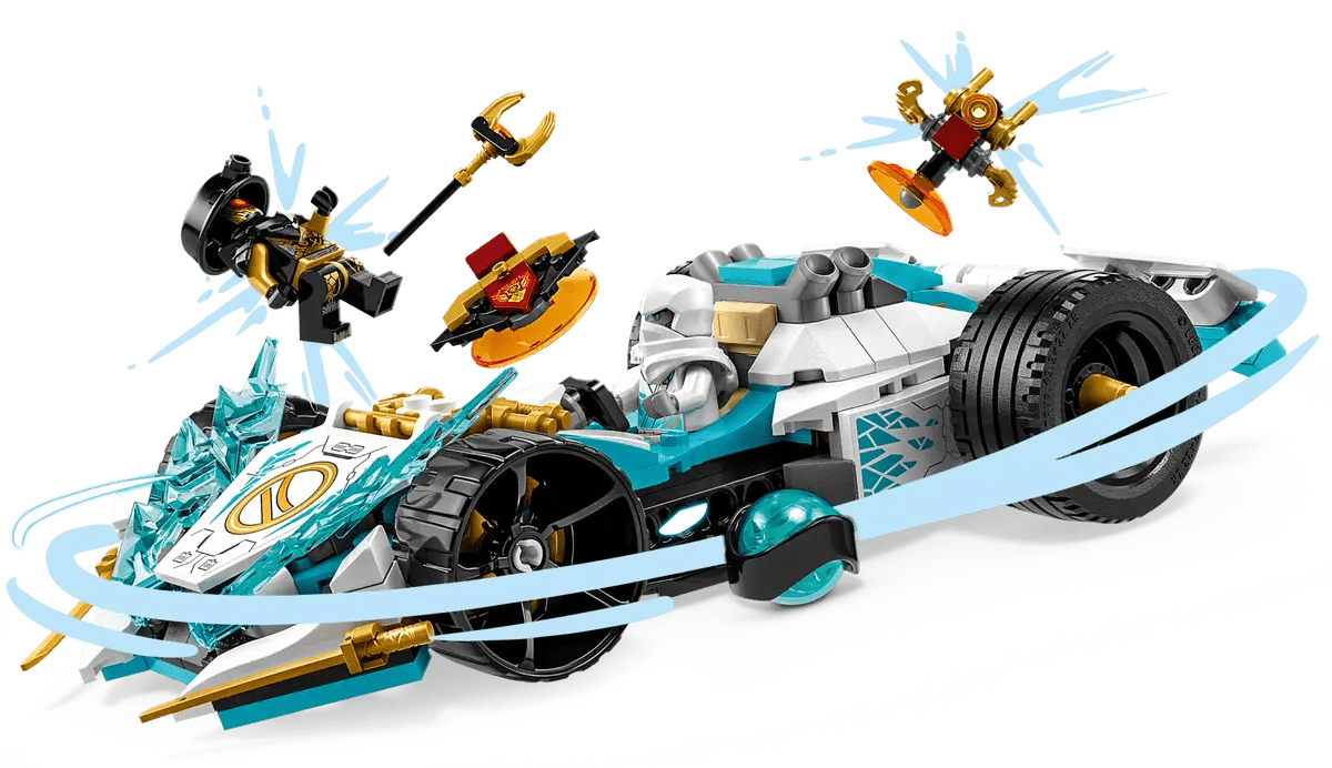LEGO NINJAGO 71791 Zane’s Dragon Power Spinjitzu Race Car Building Playset