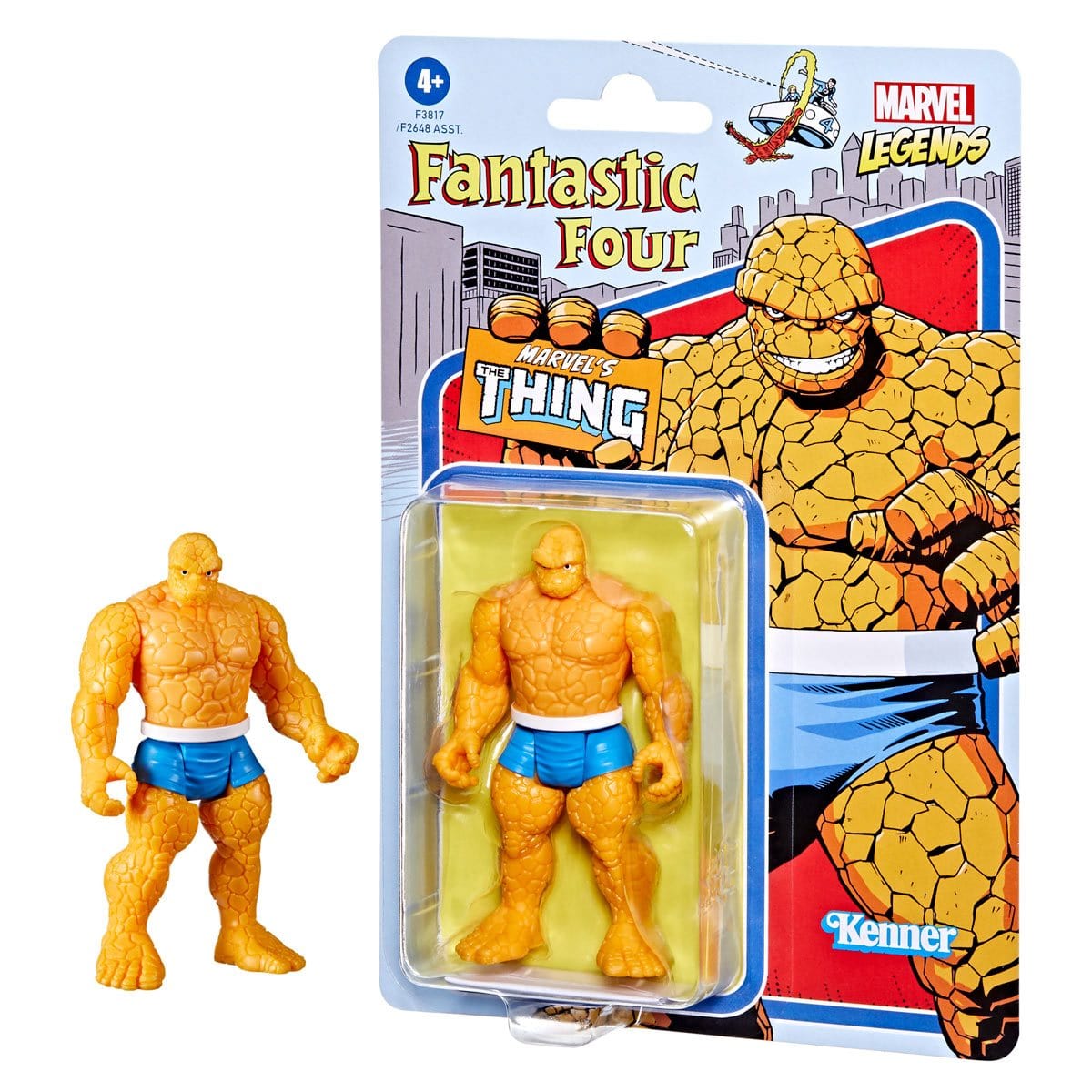 Marvel Legends Retro 375 Collection The Thing 3 3/4-Inch Action Figure Artwork