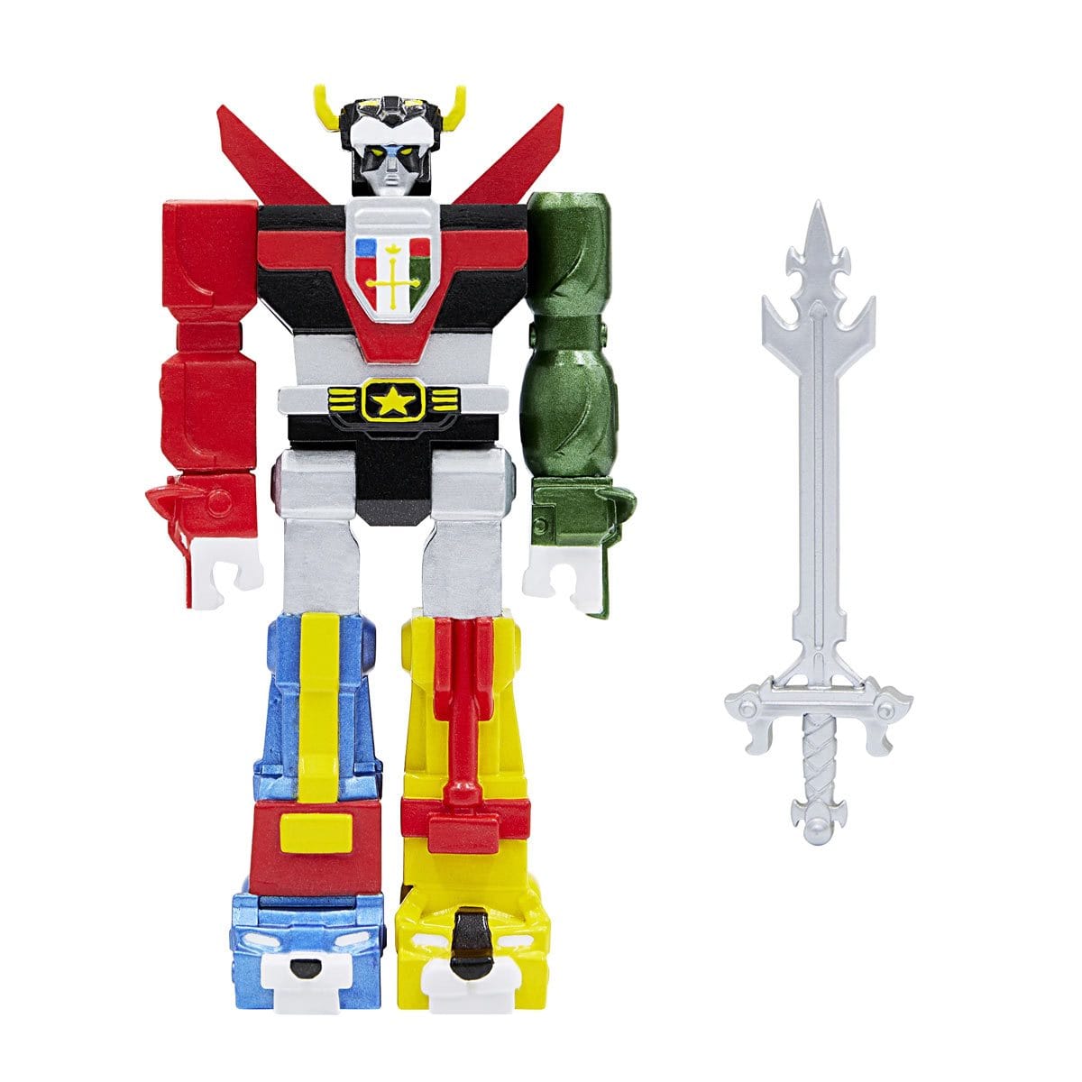 Voltron Lion Team 3 3/4-Inch ReAction Figure - Metallic Version Media 1 of 4