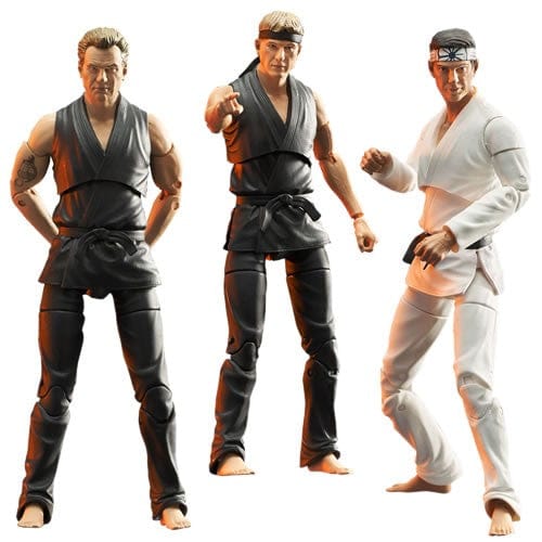 Cobra Kai Series 1 Deluxe Daniel LaRusso Action Figure All 3 