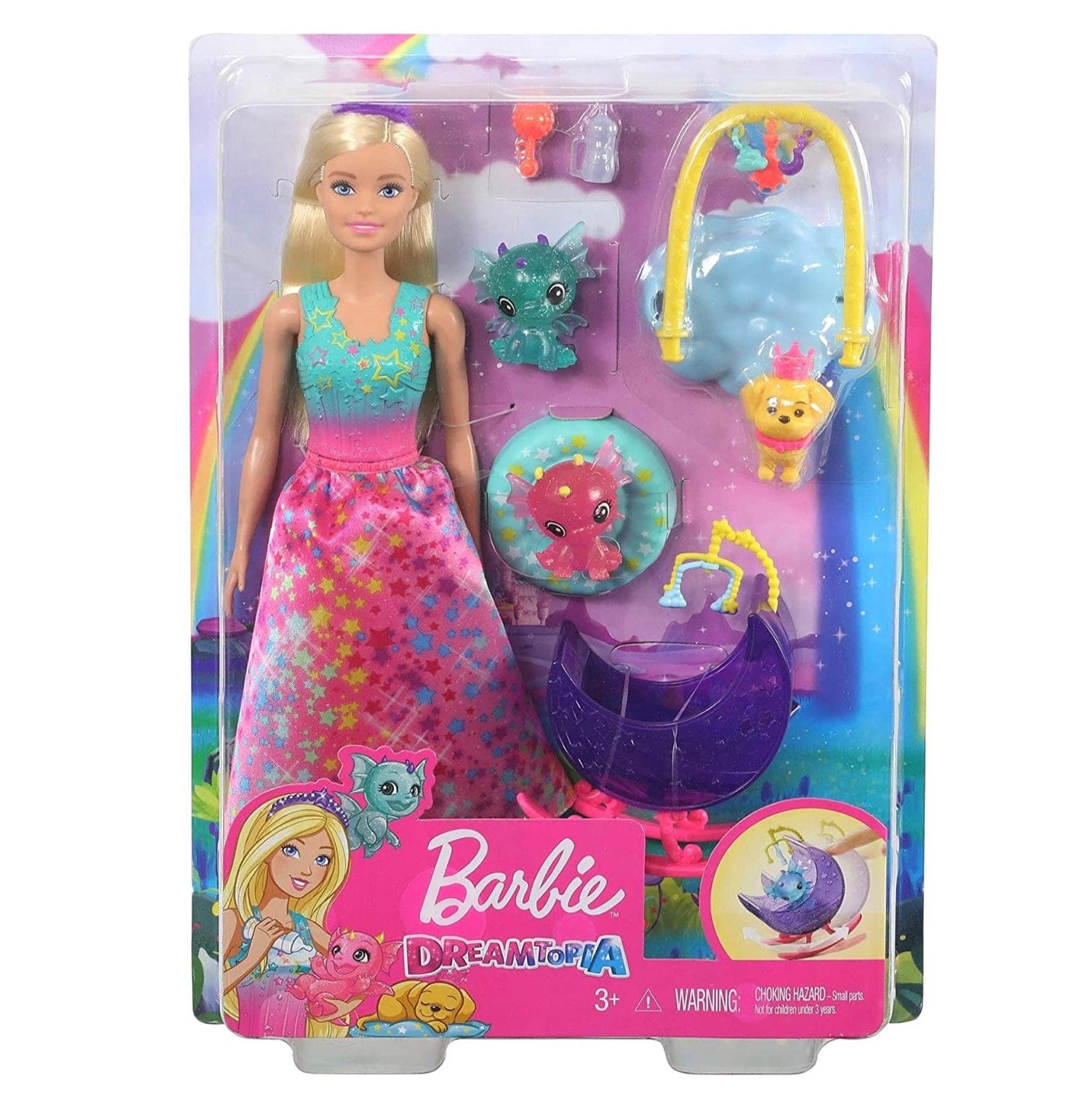 Barbie Dreamtopia Doll and Dragon Nursery Playset