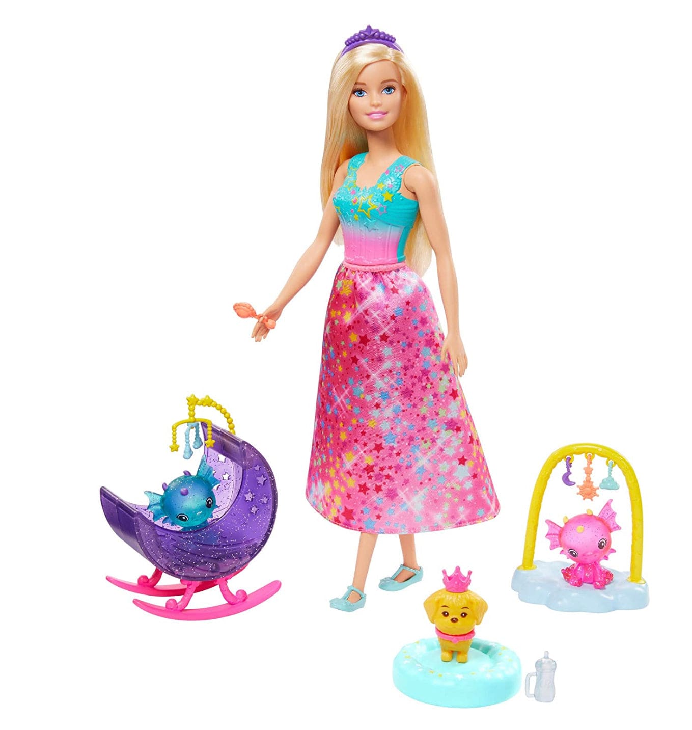 Barbie Dreamtopia Princess Doll - Pink Crown - Shop Action Figures