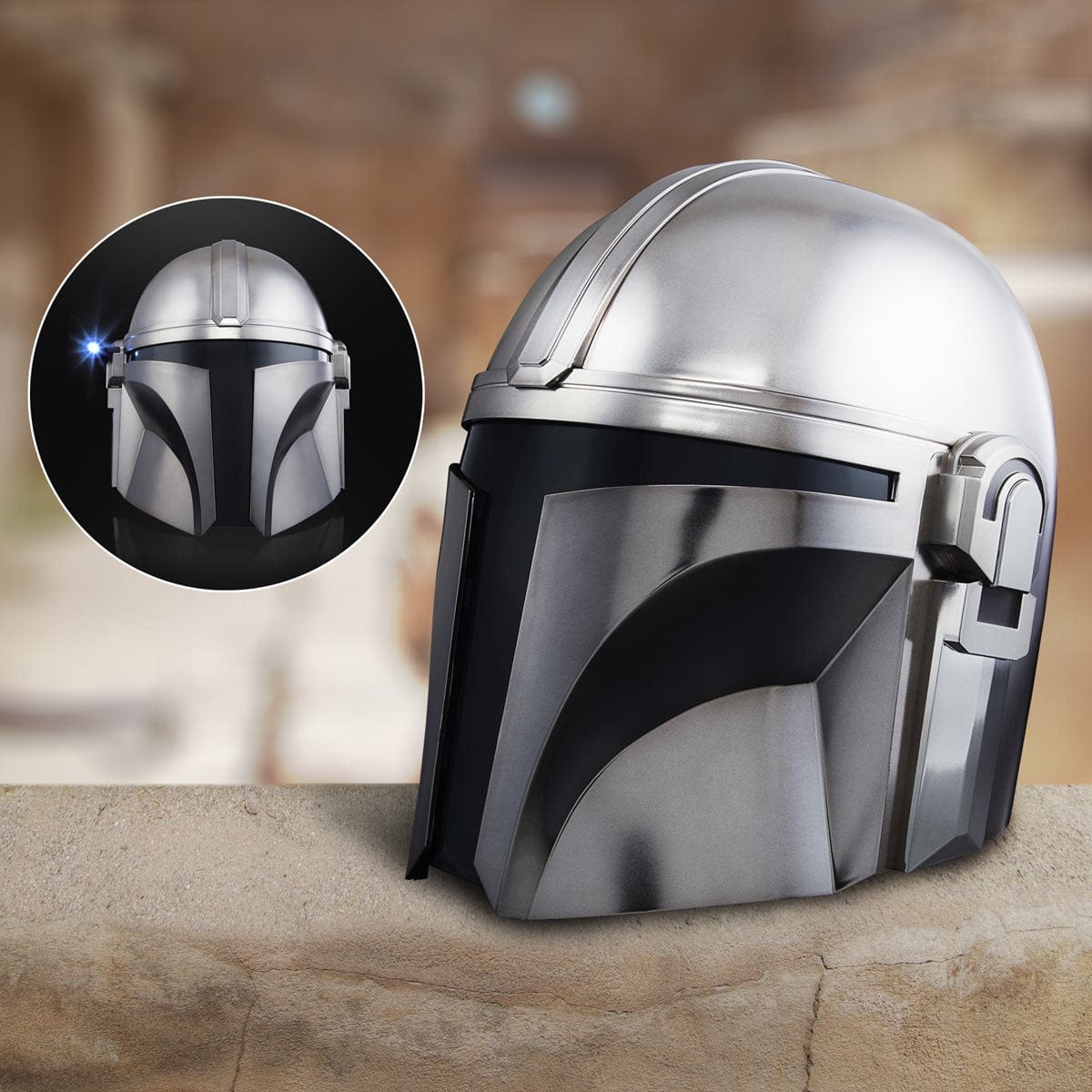 Star Wars The Black Series The Mandalorian Premium Electronic Helmet Prop Replica