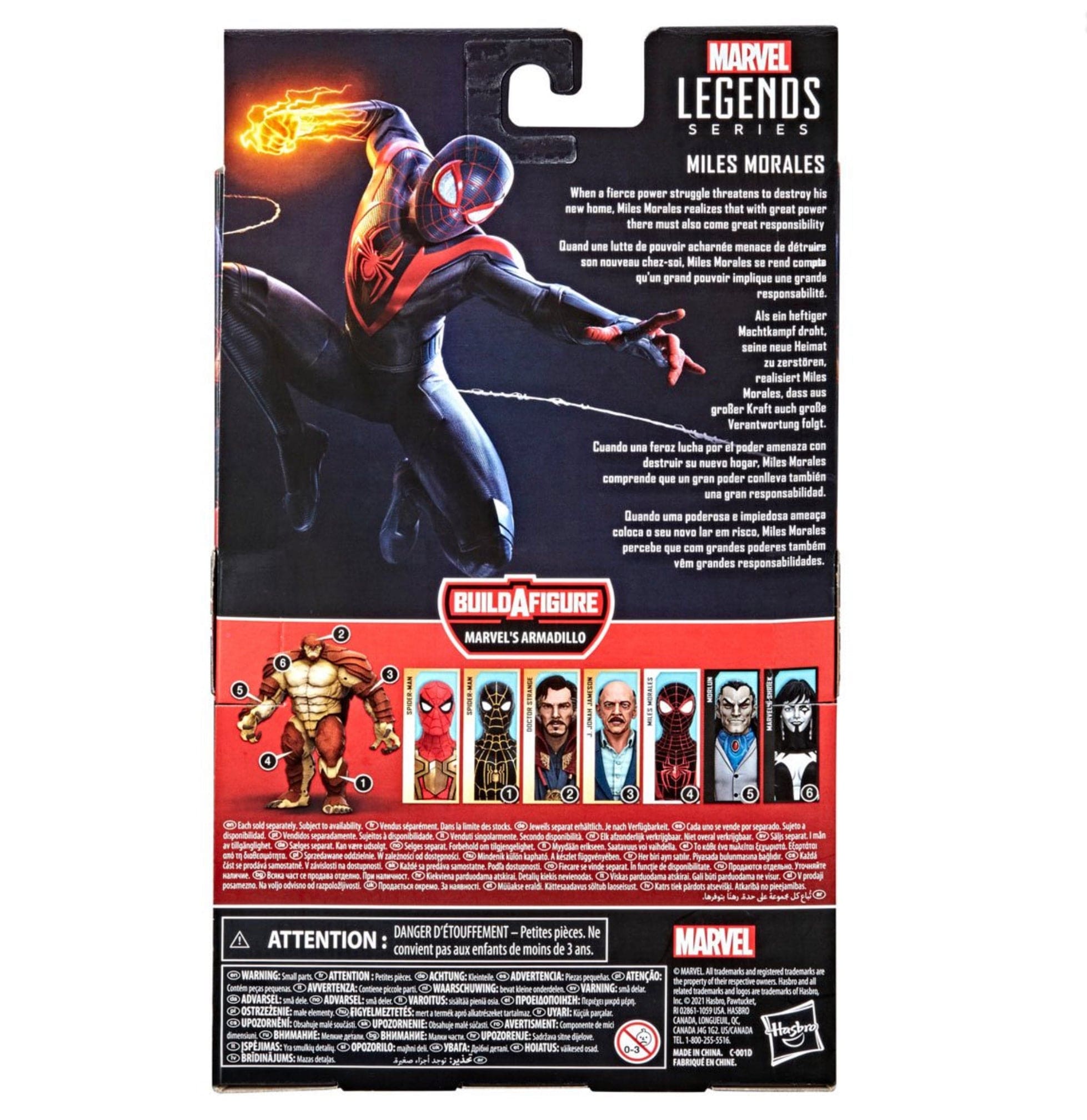 Spider-Man 3 Marvel Legends Miles Morales 6-Inch Action Figure Media packaging 