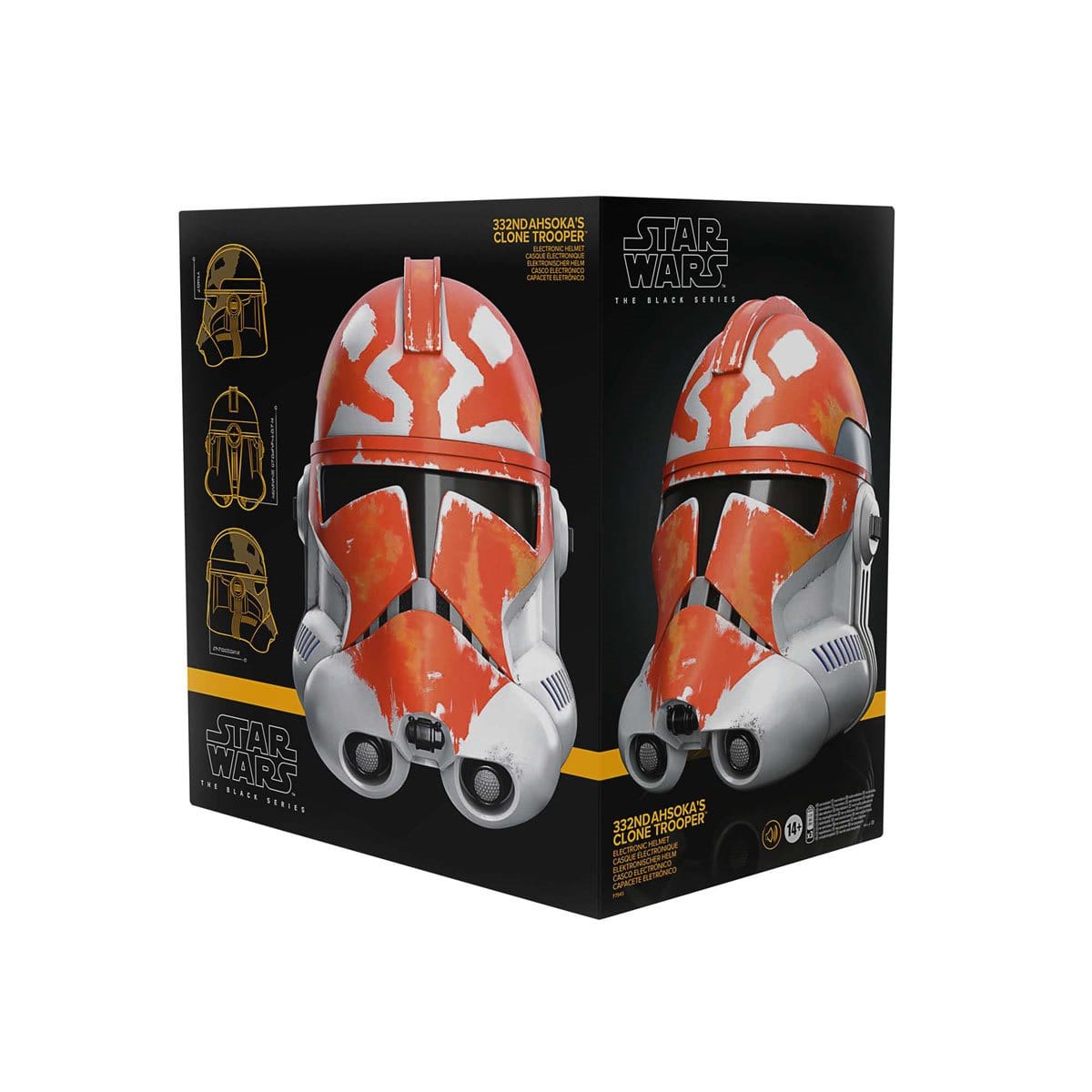 Star Wars Roleplay - The Black Series - The Clone Wars - 332nd Ahsoka’s Clone Trooper Helmet - 5L00 Box Display