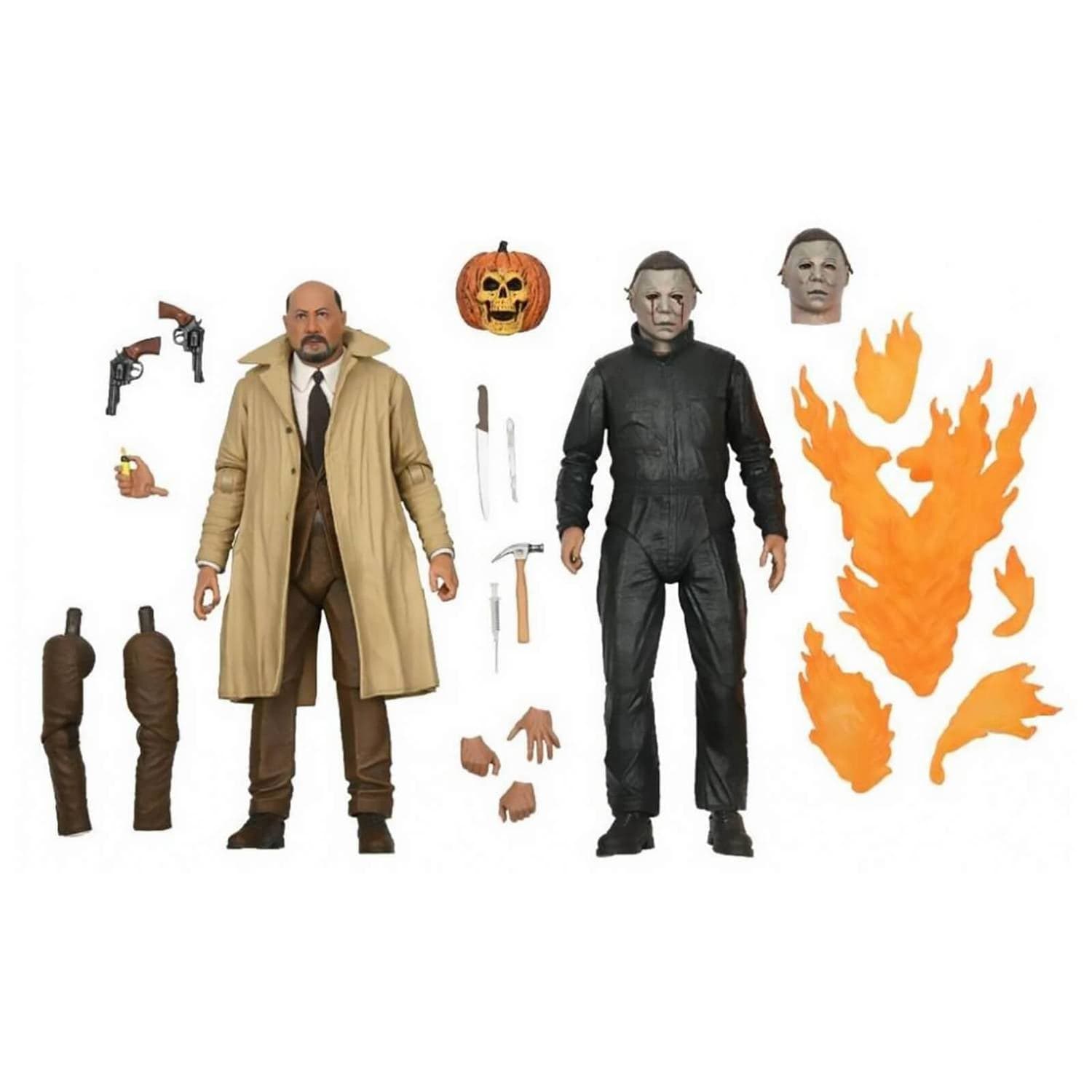 NECA Ultimate Michael Myers & Dr Loomis 2-Pack Halloween 2 - 7 Inch Scale Figures