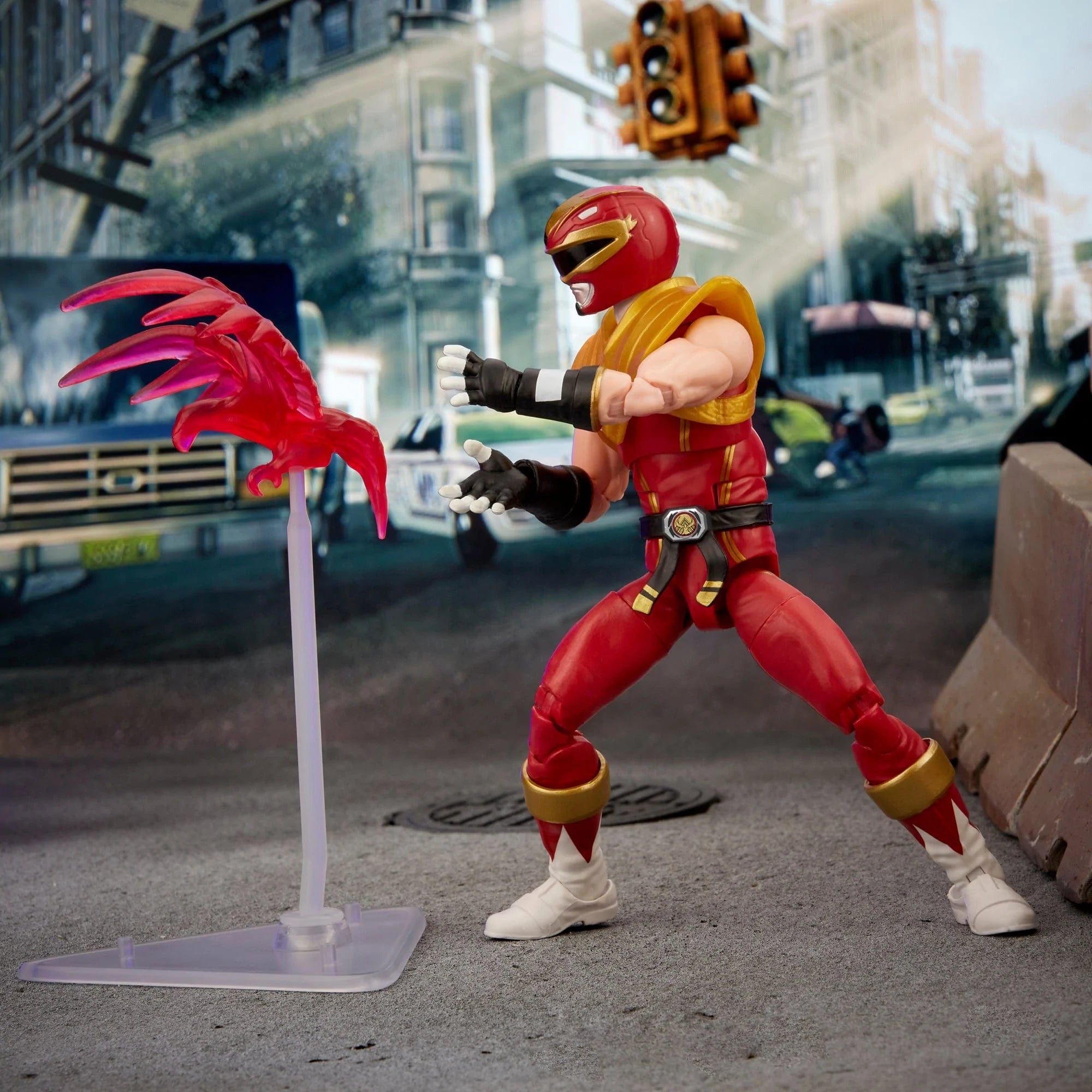 Power Rangers X Street Fighter Lightning Collection Morphed Ken Soaring Falcon Media Fireball