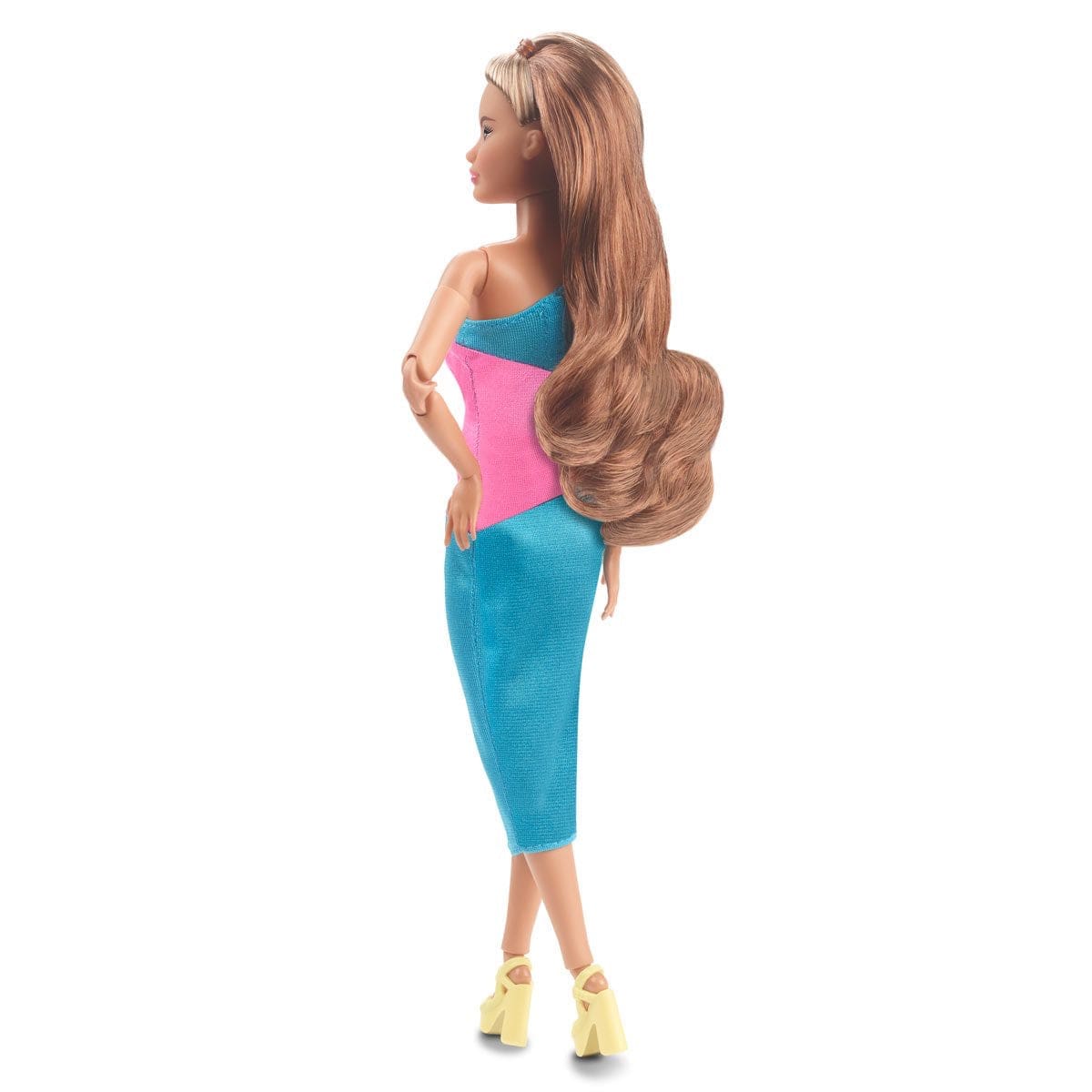 Barbie Looks Doll_15 with Brunette Ponytail - Back View Pose