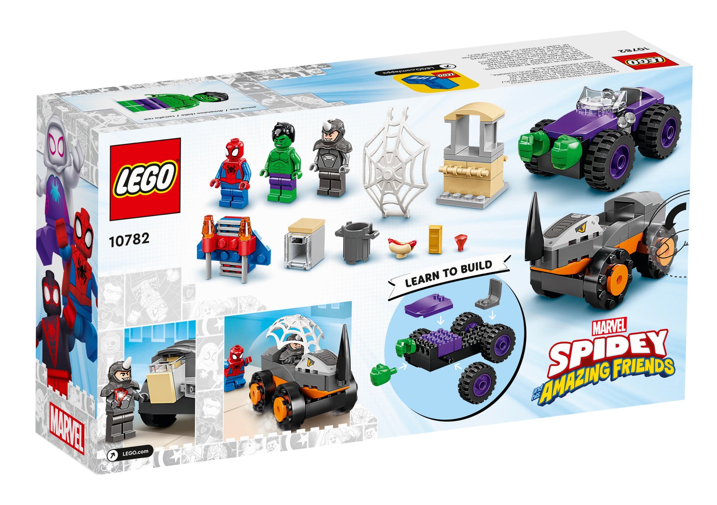 LEGO® Marvel 10782 Hulk Vs. Rhino Truck Showdown