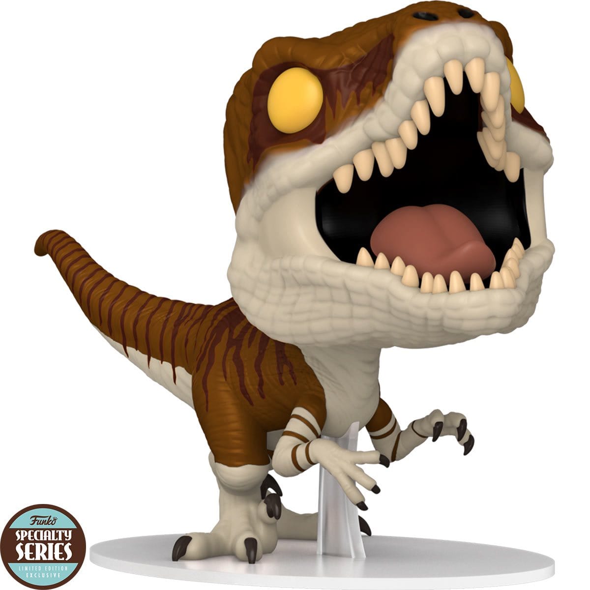 Jurassic World: Dominion Atrociraptor (Tiger) Pop! Vinyl Figure - Specialty Series Pop Front