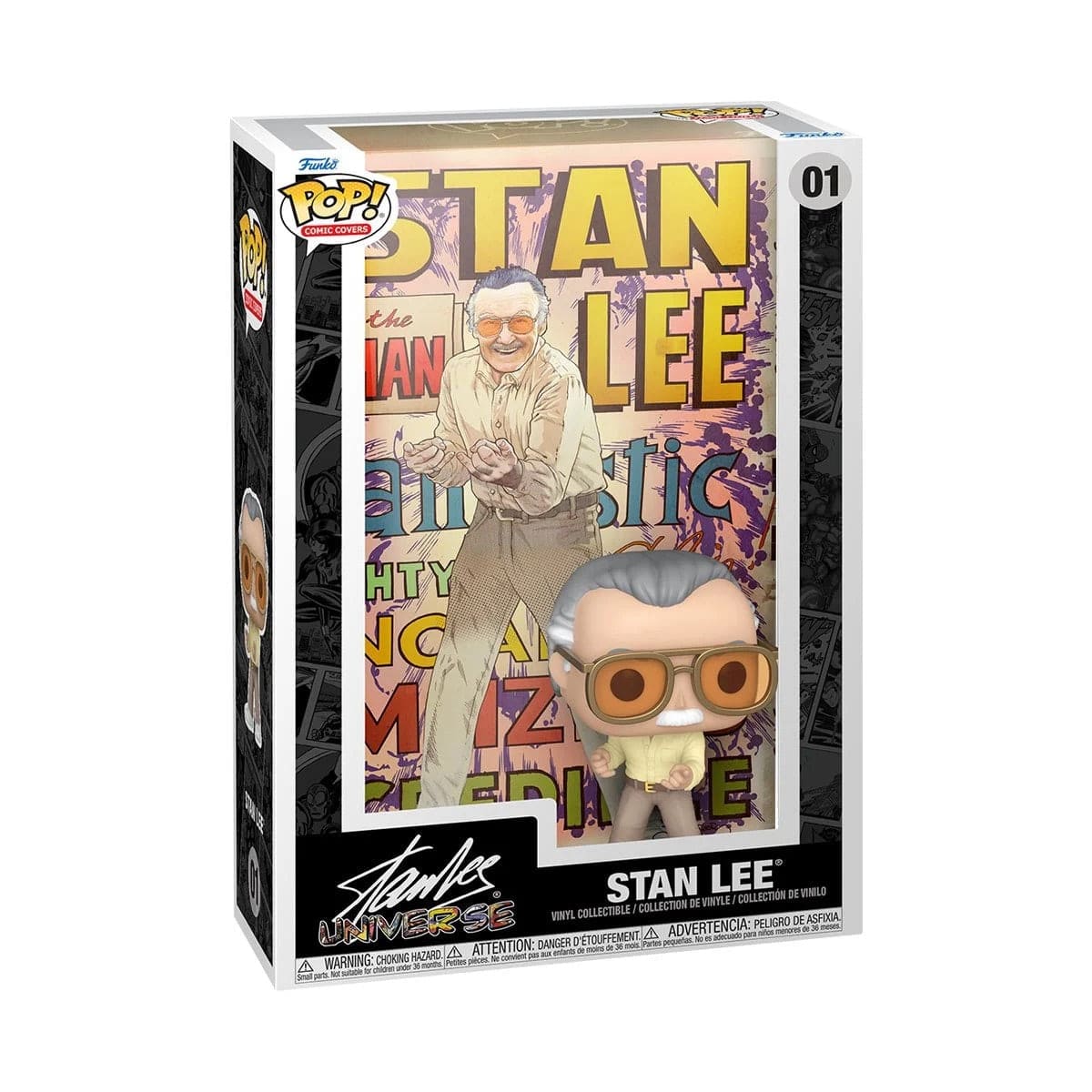Marvel Stan Lee Pop! Comic Cover Figure with Case front