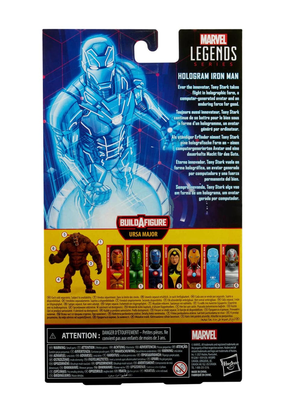 Marvel Legends Comic Hologram Iron Man 6-Inch Action Figure