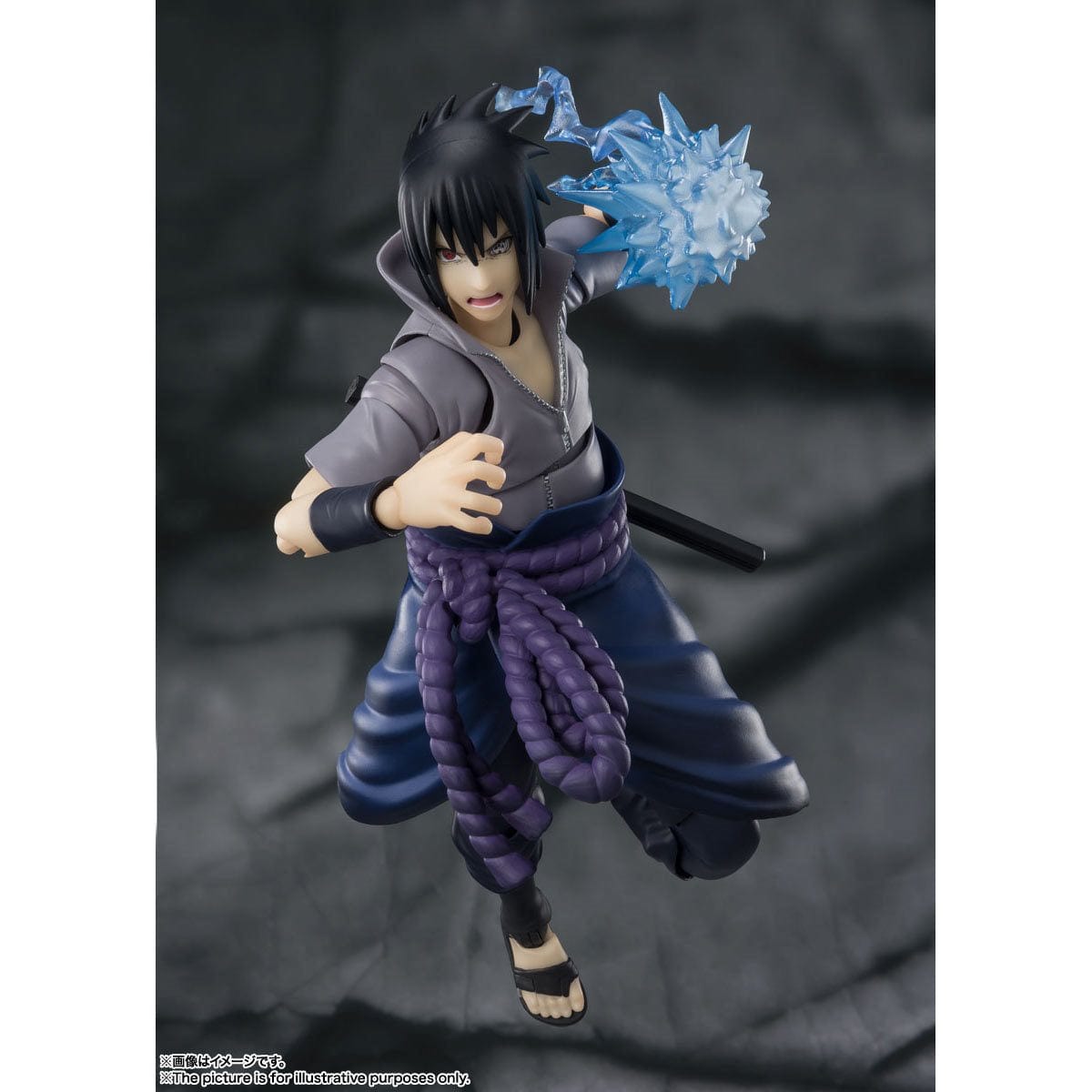 S.H.Figuarts Figures - Naruto: Shippuden - Sasuke Uchiha (He Who Bears All Hatred) Punch blue flame