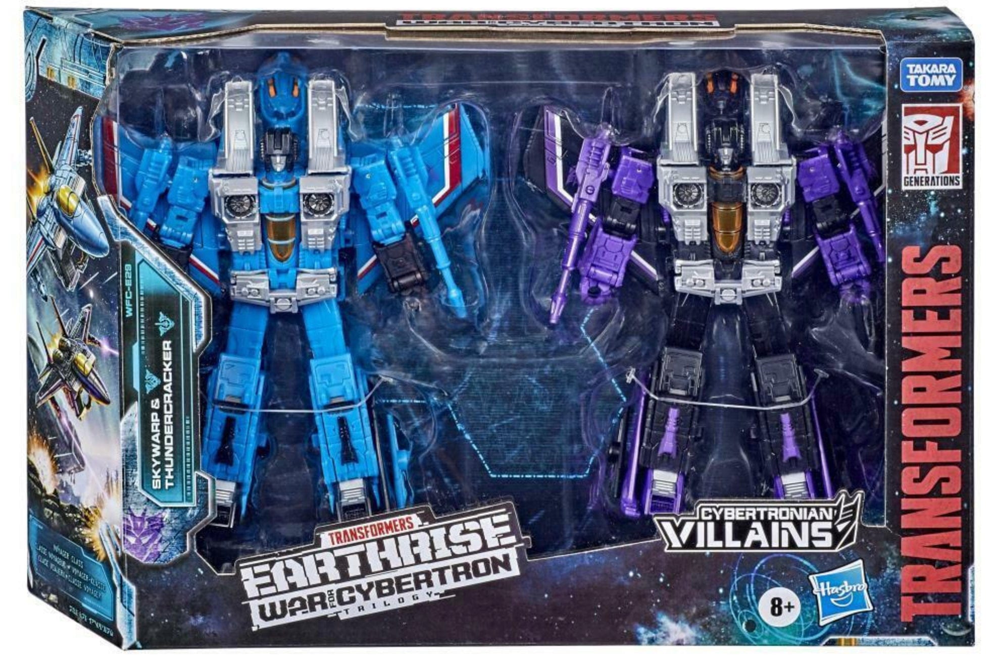 Transformers Earthrise Voyager WFC-E29 Thundercracker Skywarp Seeker Boxed