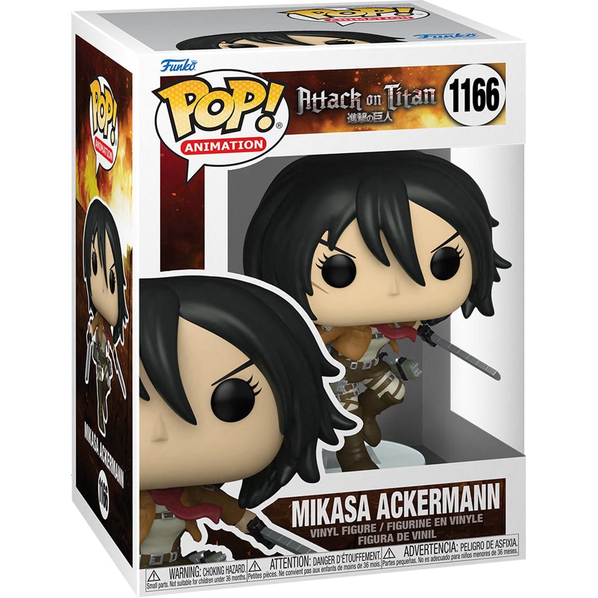 Attack on Titan Mikasa Ackerman with Swords Pop! Vinyl Figure