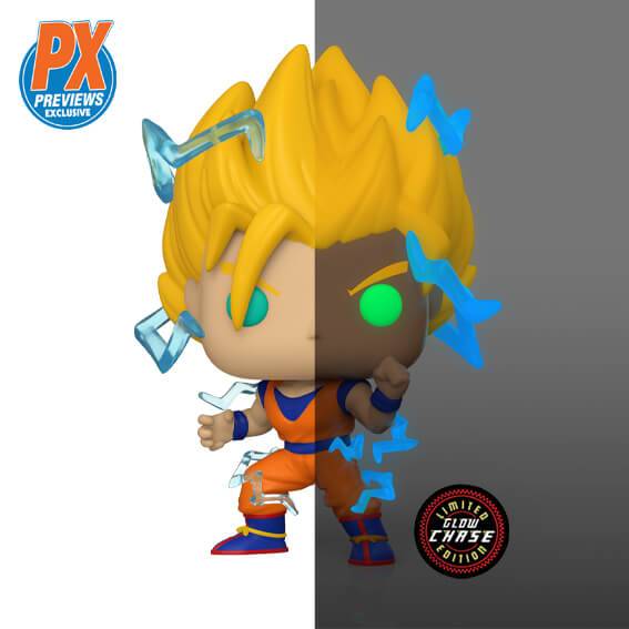 Funko Pop Dragon Ball Z: Super Saiyan 2 Goku Chase PX Glops Chase Edition