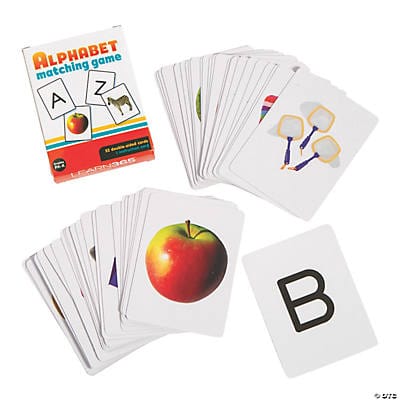 Laminated - Alphabet Matching Flash Card Game