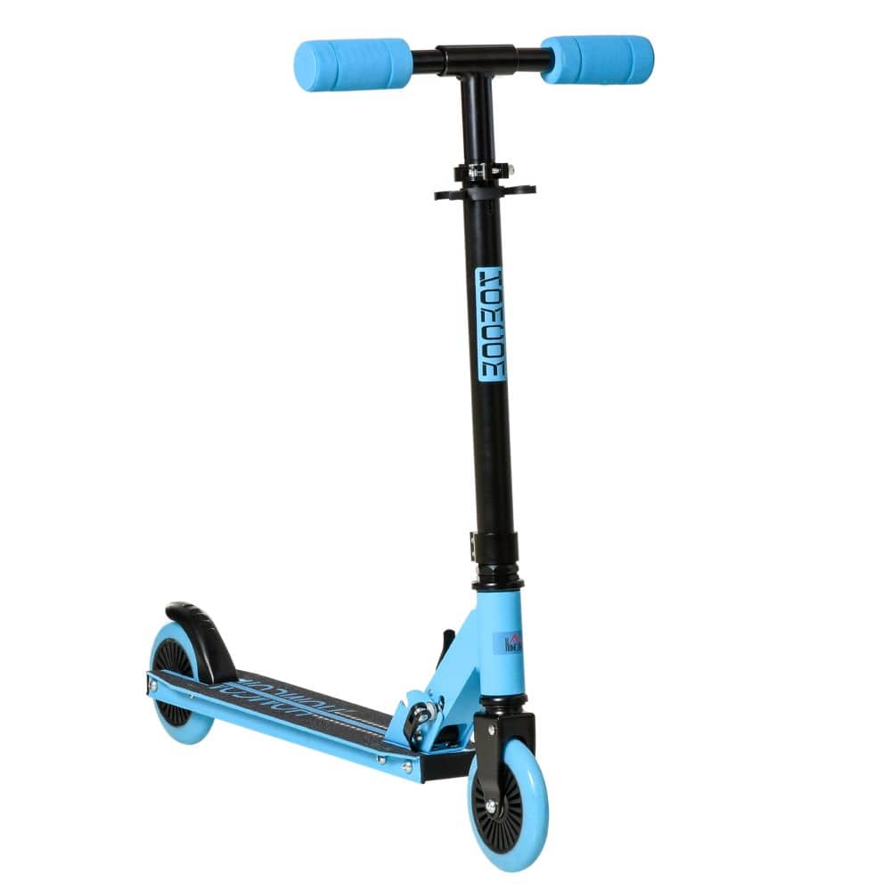 Kids Scooter Foldable Kick Scooter Adjustable Height for 3-8 Years Blue
