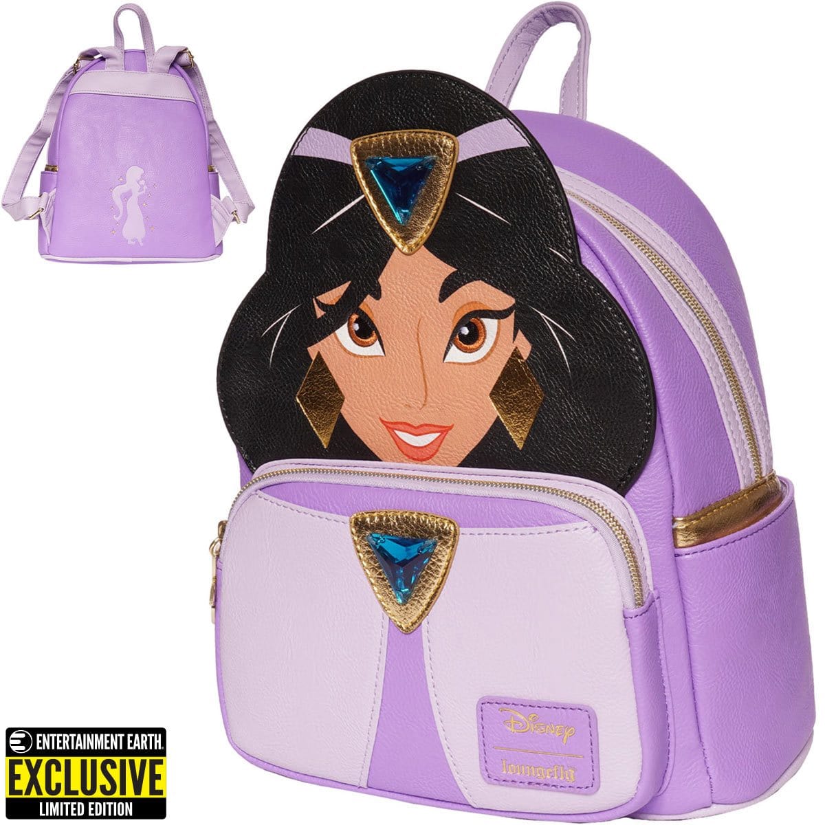 Aladdin Princess Jasmine Purple Outfit Cosplay Mini-Backpack - Entertainment Earth Exclusive Aladdin Princess Jasmine Purple Outfit Cosplay Mini-Backpack - Entertainment Earth Exclusive