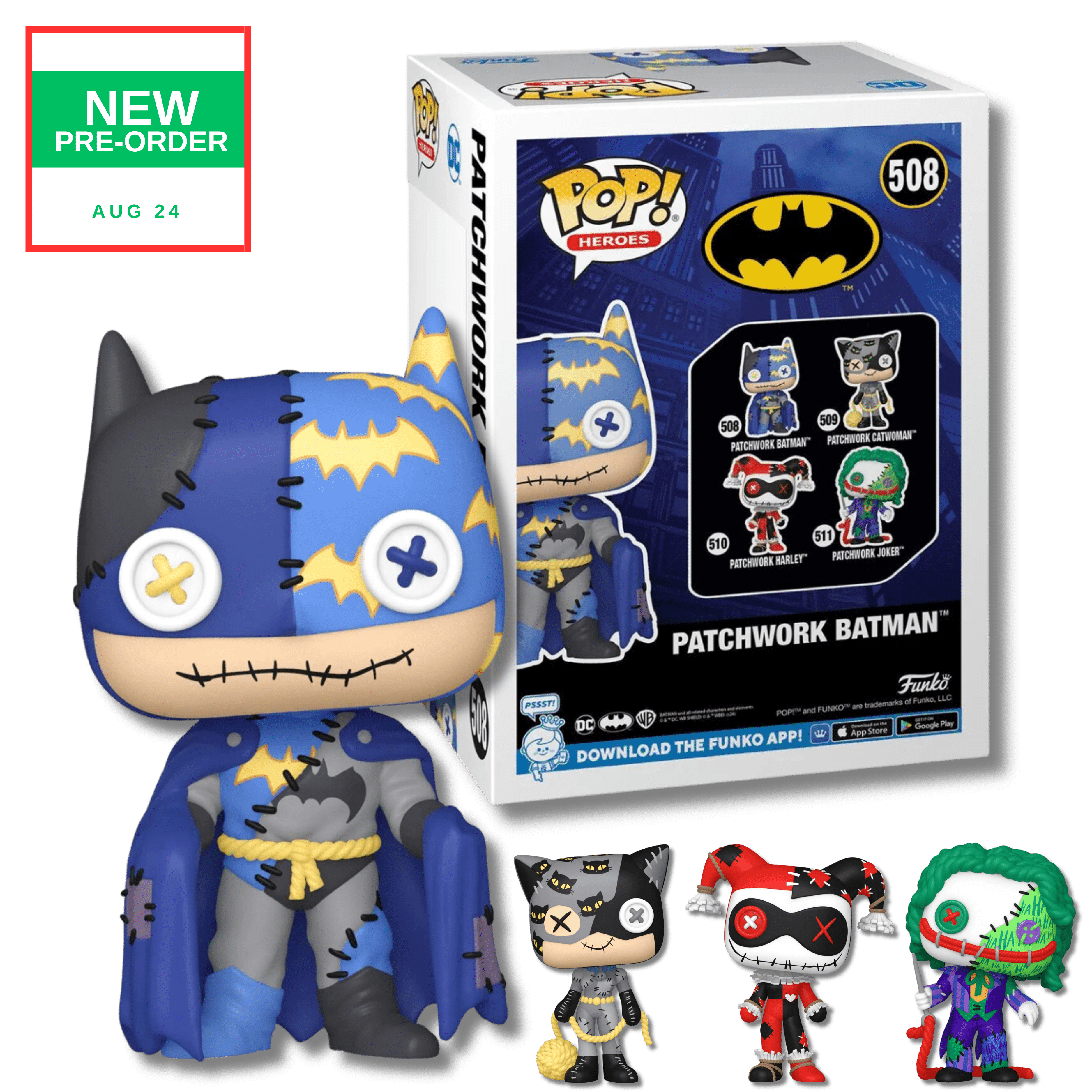 DC Comics Patchwork Batman Funko Pop! Vinyl Figure #508