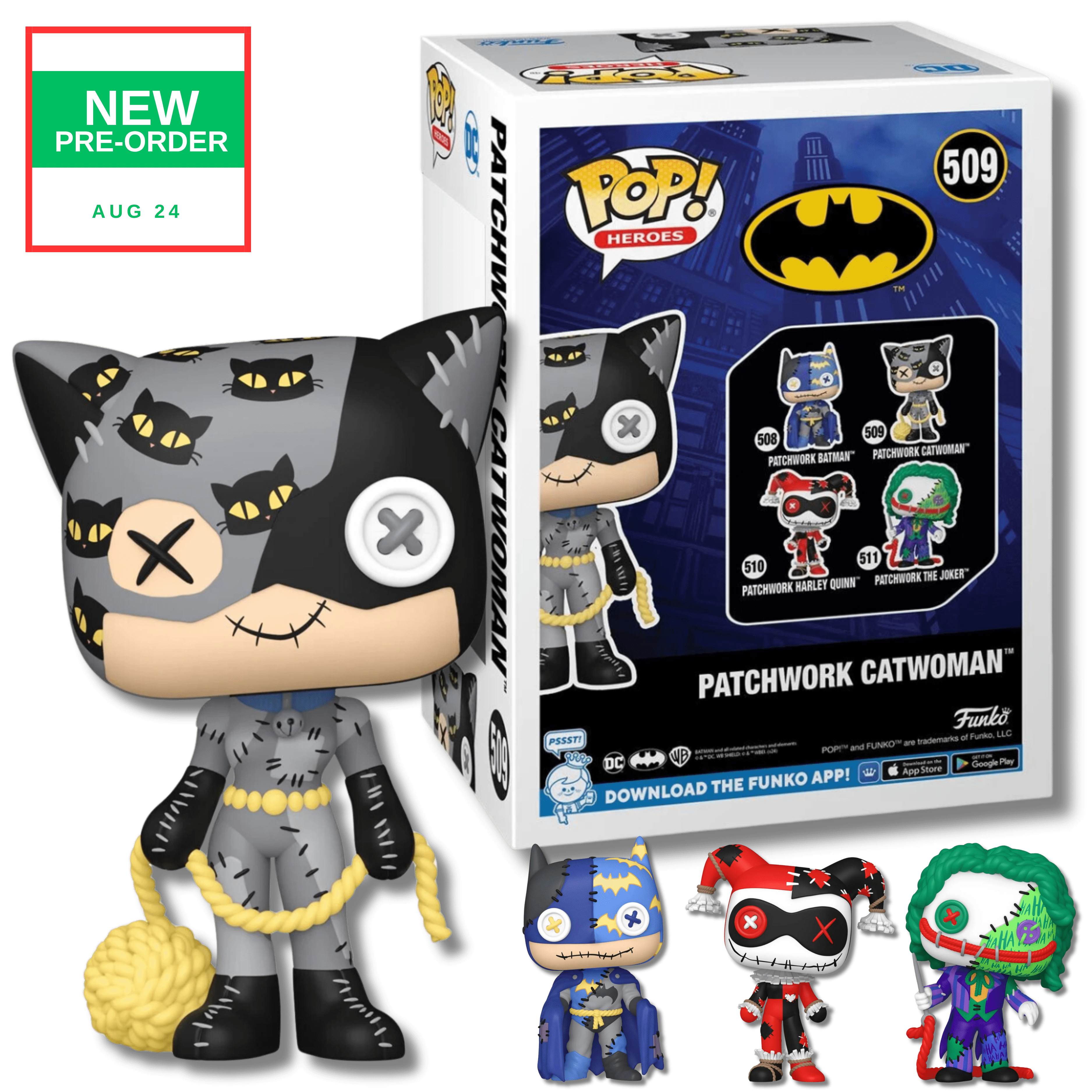 DC Comics Patchwork Catwoman Funko Pop! Vinyl Figure #509