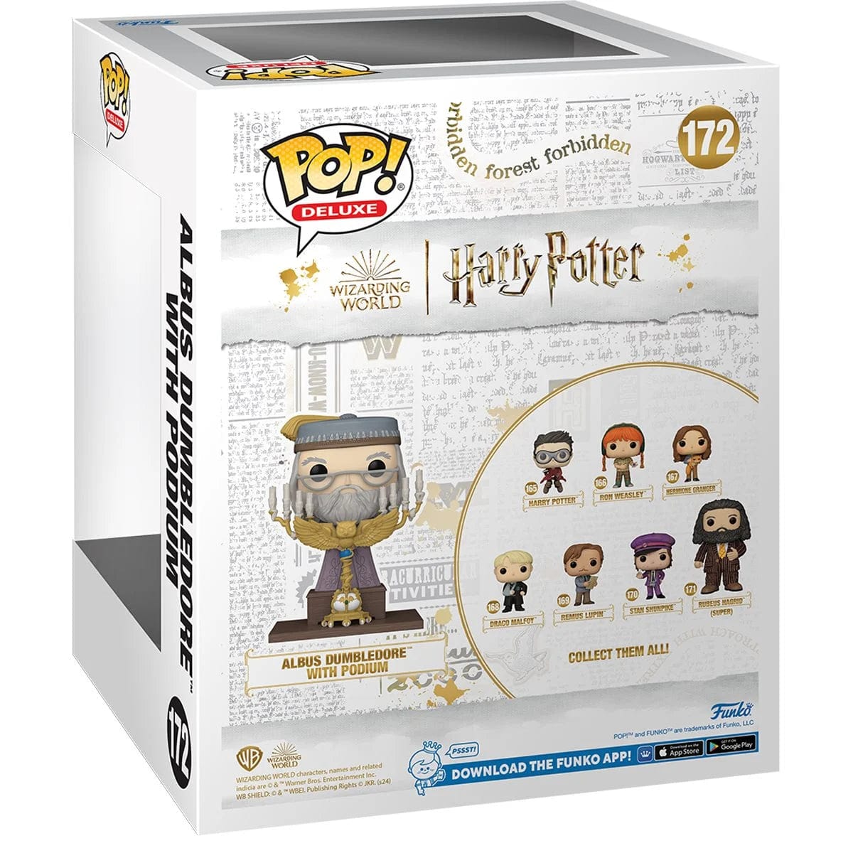 Funko Pop! Harry Potter and the Prisoner of Azkaban Albus Dumbledore with Podium Deluxe Vinyl Figure #172
