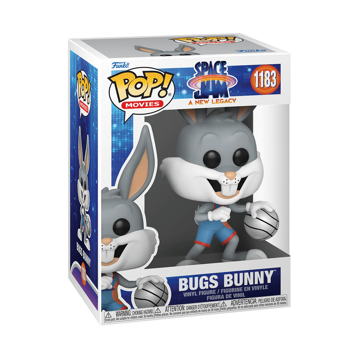 Funko POP! Movies Bugs Bunny (Dribbling) - Space Jam: A New Legacy in window display bow