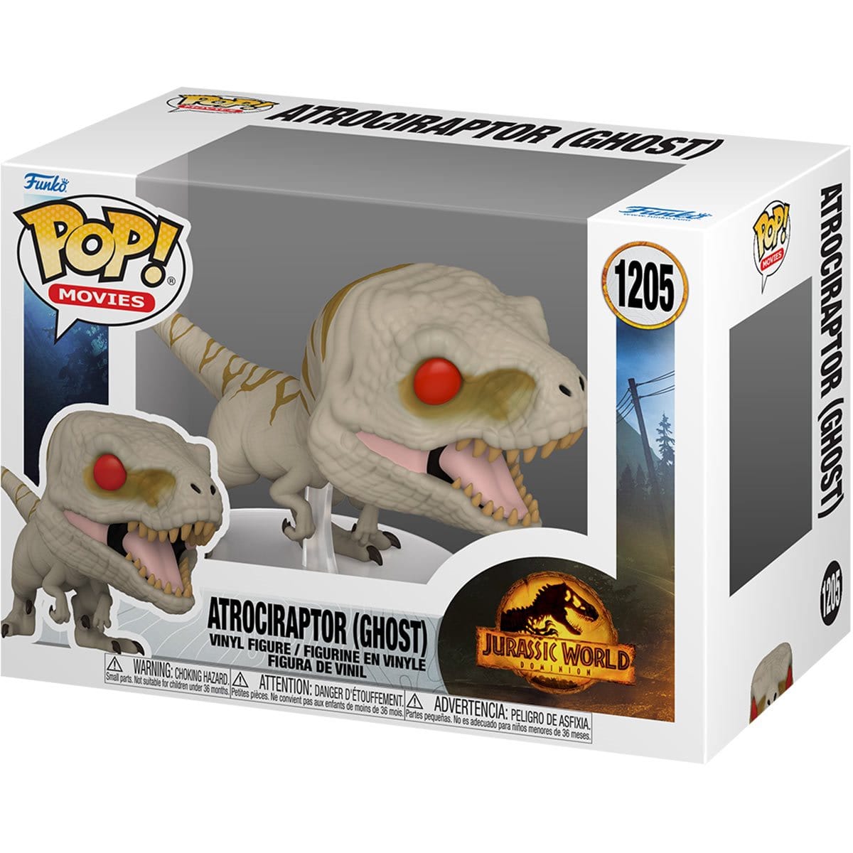 Jurassic World-Dominion Atrociraptor_Ghost_FunkoPop_VinylFigure