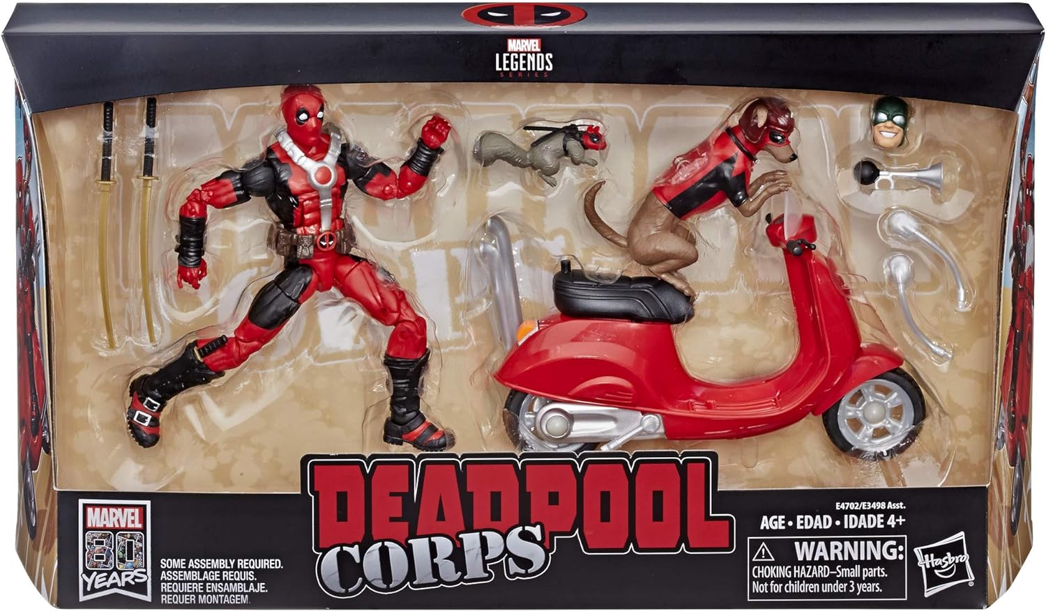Marvel Legends Ultimate Deadpool Corps 6-Inch Action Figures with Scooter