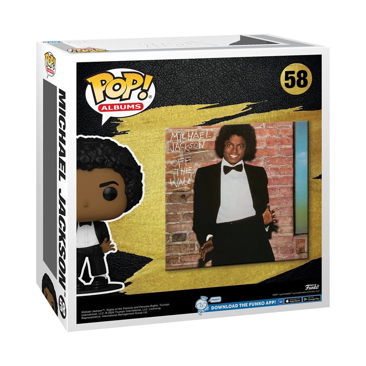 Michael Jackson Off the Wall Funko Pop! Album Figure #58 with Case