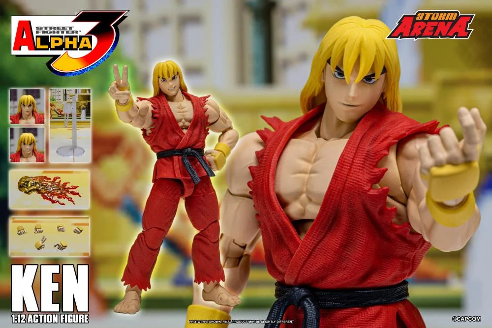 STORM COLLECTIBLES ARENA Street Fighter Alpha 3 Ken Masters 6" Scale Action Figure - PRE-ORDER: SEPT 2025