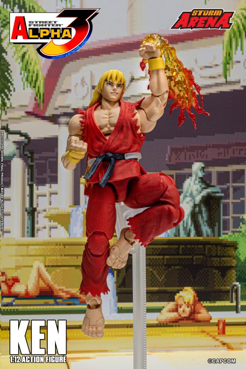 STORM COLLECTIBLES ARENA Street Fighter Alpha 3 Ken Masters 6" Scale Action Figure - PRE-ORDER: SEPT 2025