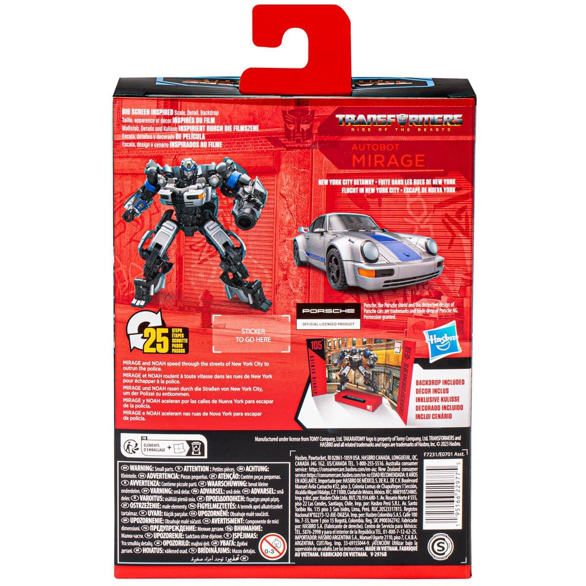TRANSFORMERS RISE OF THE BEASTS 105 AUTOBOT MIRAGE ACTION FIGURE