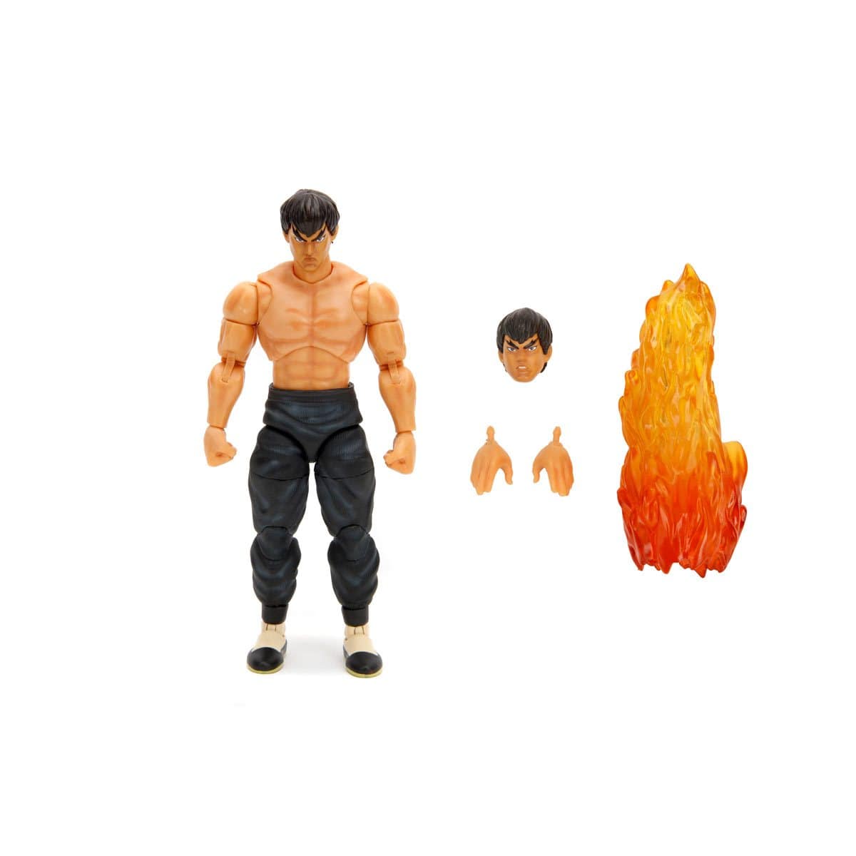 Ultra-Street-Fighter-II-Fei-Long-6-Inch-Action-Figure-with-extra-head-flame-kick-hands