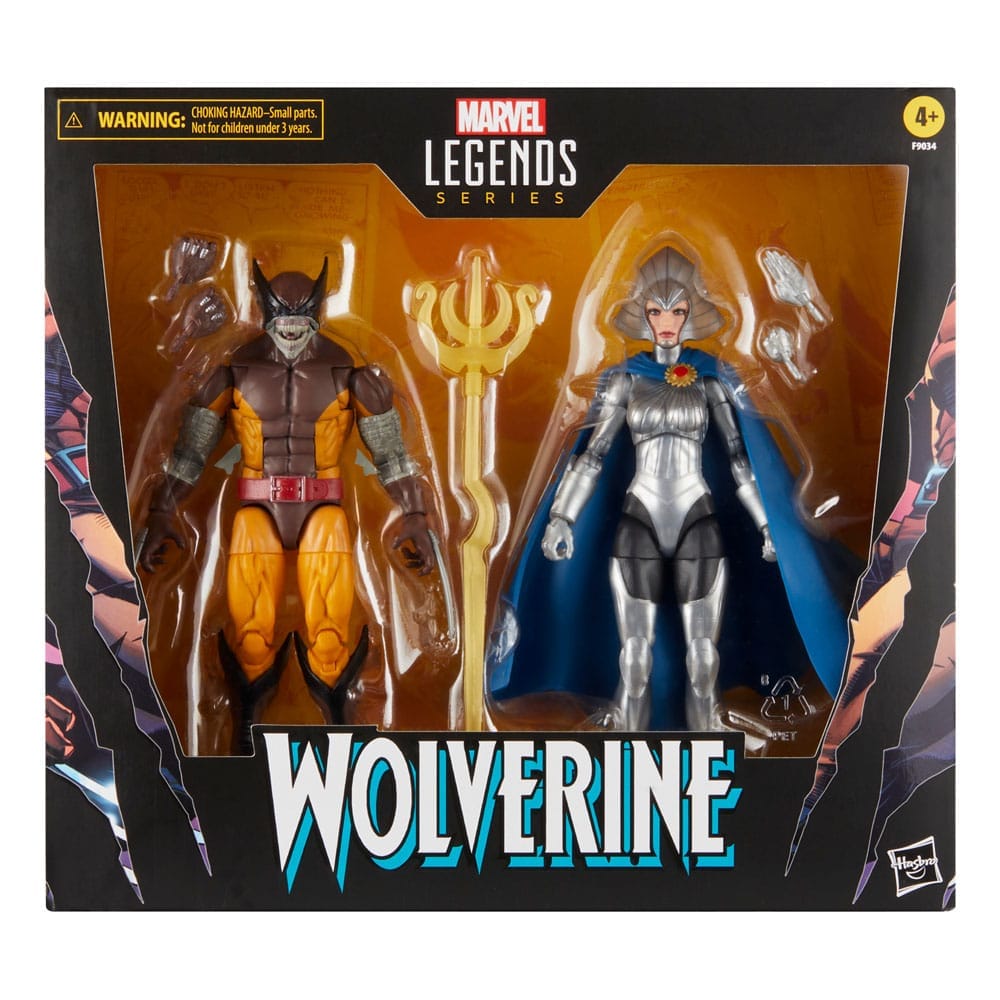 Wolverine 50th Anniversary Marvel Legends Wolverine and Lilandra Neramani 6-Inch Action Figure 2-Pack