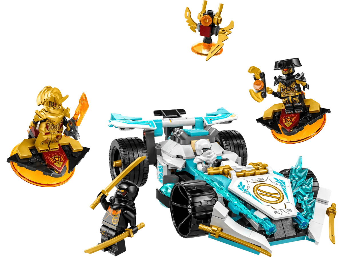 LEGO NINJAGO 71791 Zane’s Dragon Power Spinjitzu Race Car Building Playset