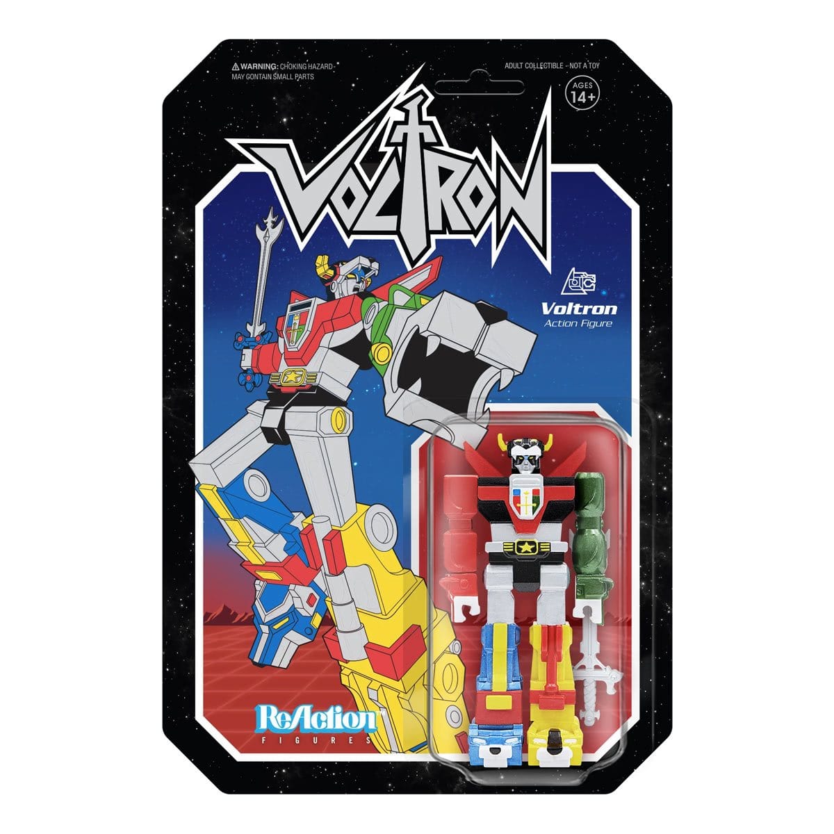 Voltron Lion Team 3 3/4-Inch ReAction Figure - Metallic Version Media 3 of 4