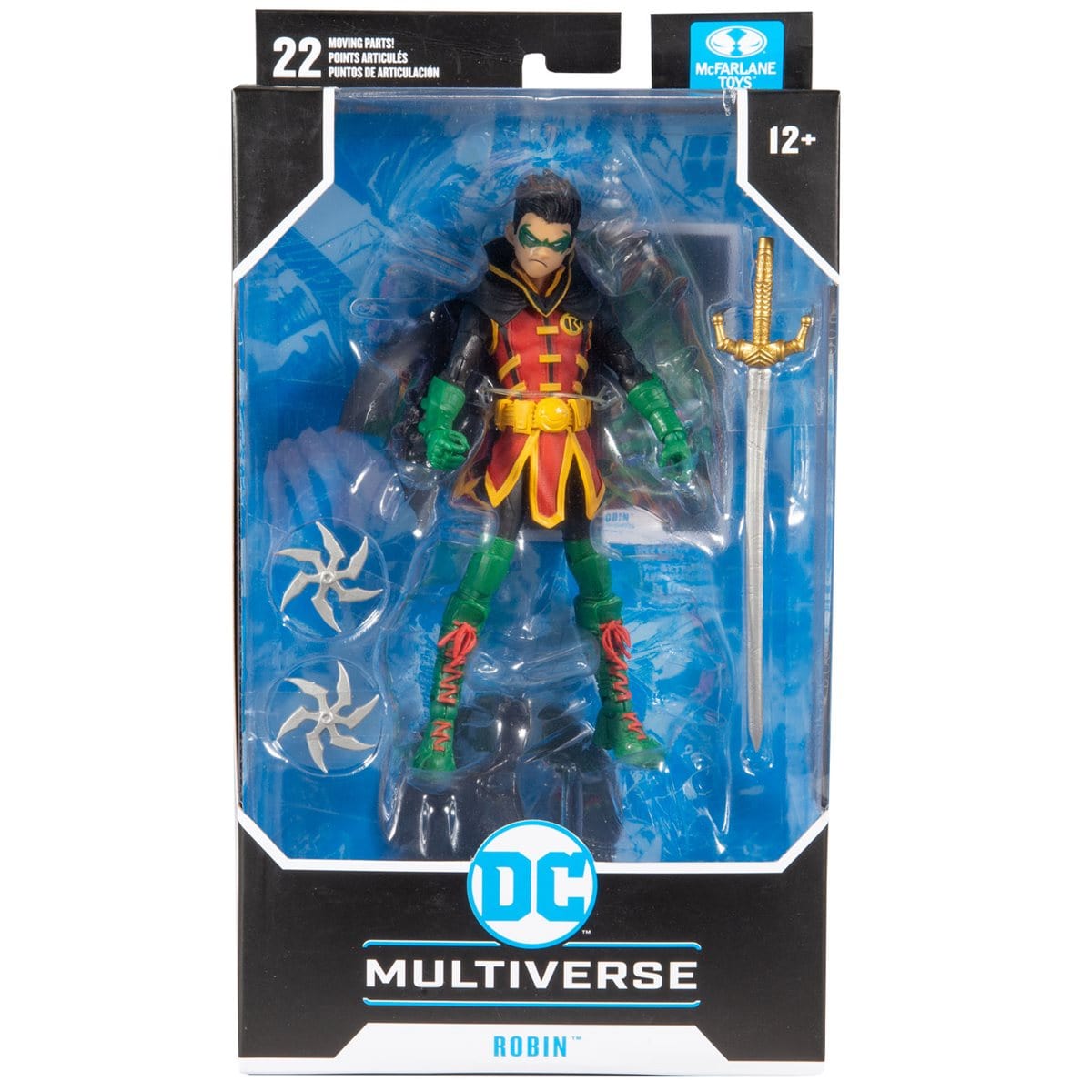 DC Multiverse Damian Wayne Robin 7-Inch Action Figure Front of box