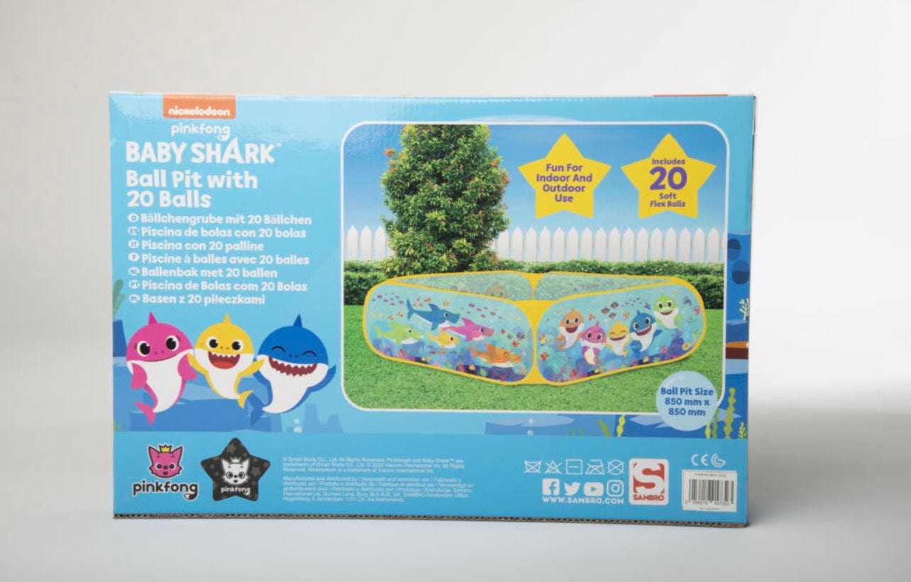 Pinkfong Baby Shark Ball Pit Kids Fun Indoor & Outdoor Fun 1+