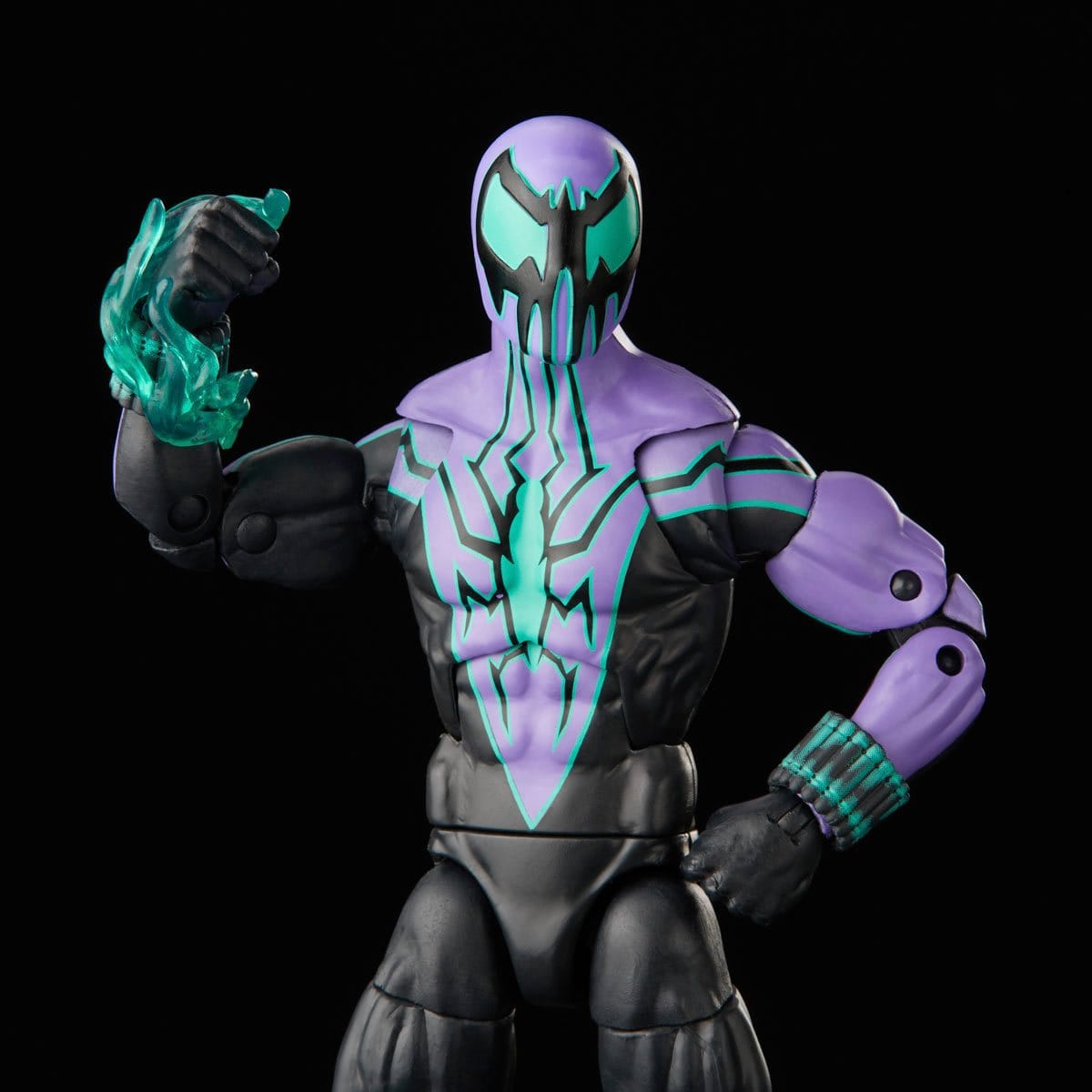 Spider-Man Retro Marvel Legends Chasm 6-Inch Action Figure Black background