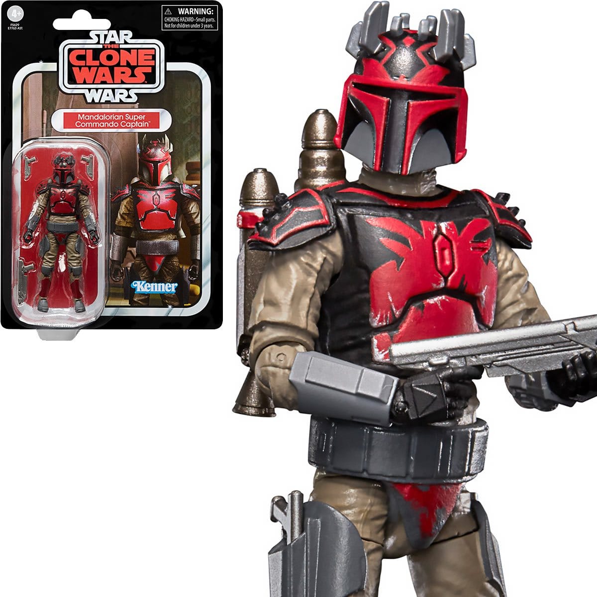 Star Wars The Vintage Collection Mandalorian Super Commando Captain 3 3/4-Inch Action Figure With Box