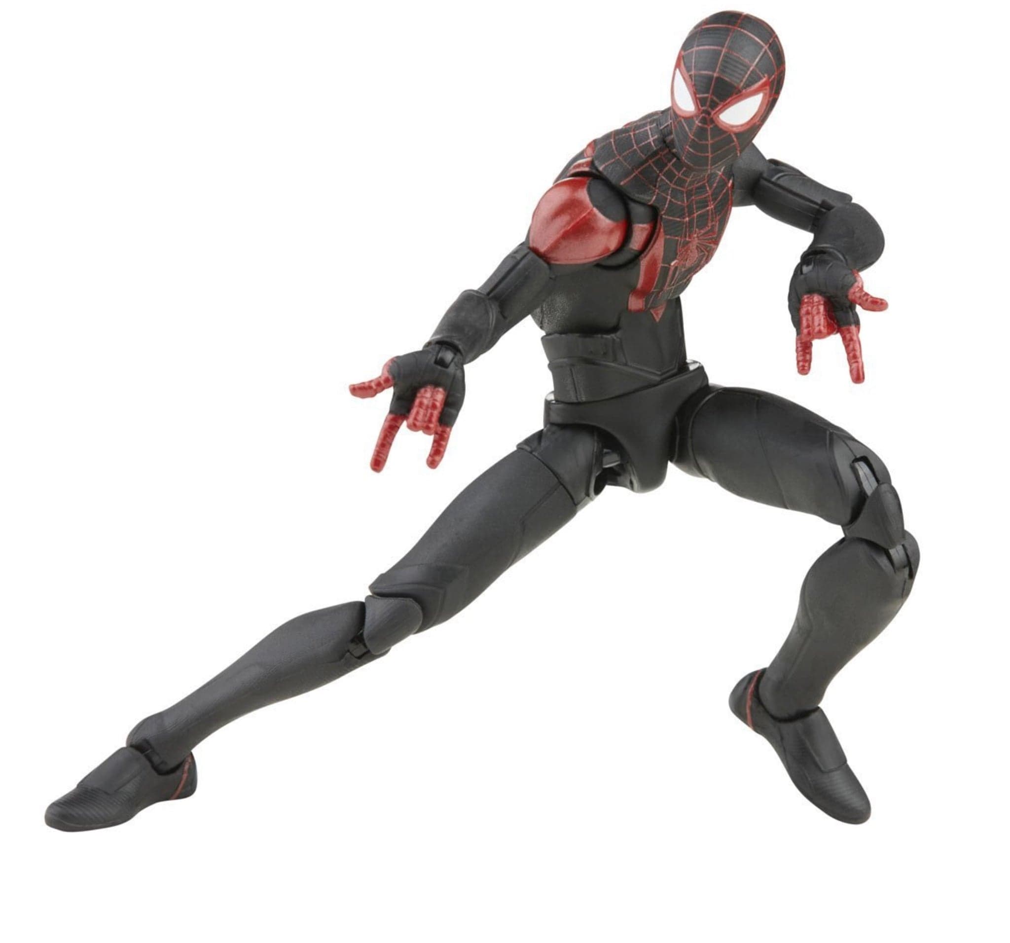 Spider-Man 3 Marvel Legends Miles Morales 6-Inch Action Figure web shooter pose