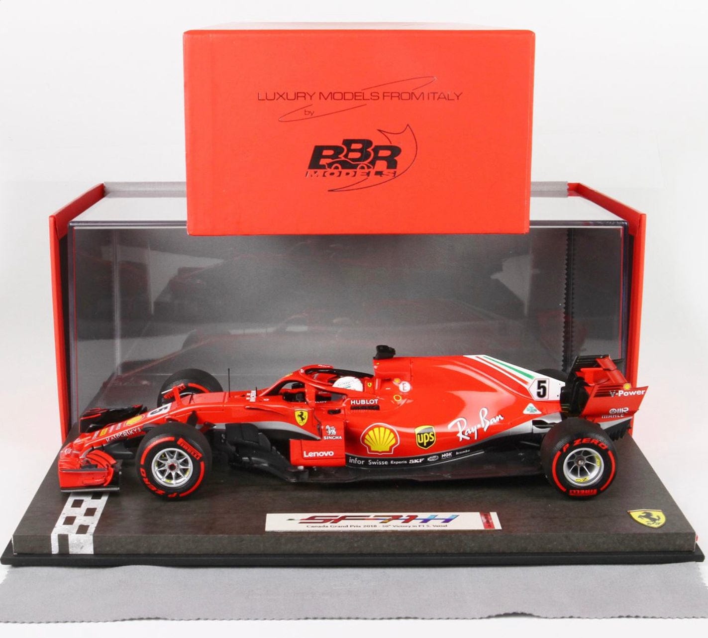 Ferrari SF71-H GP Canada 2018 S. Vettel Special Packaging with Display